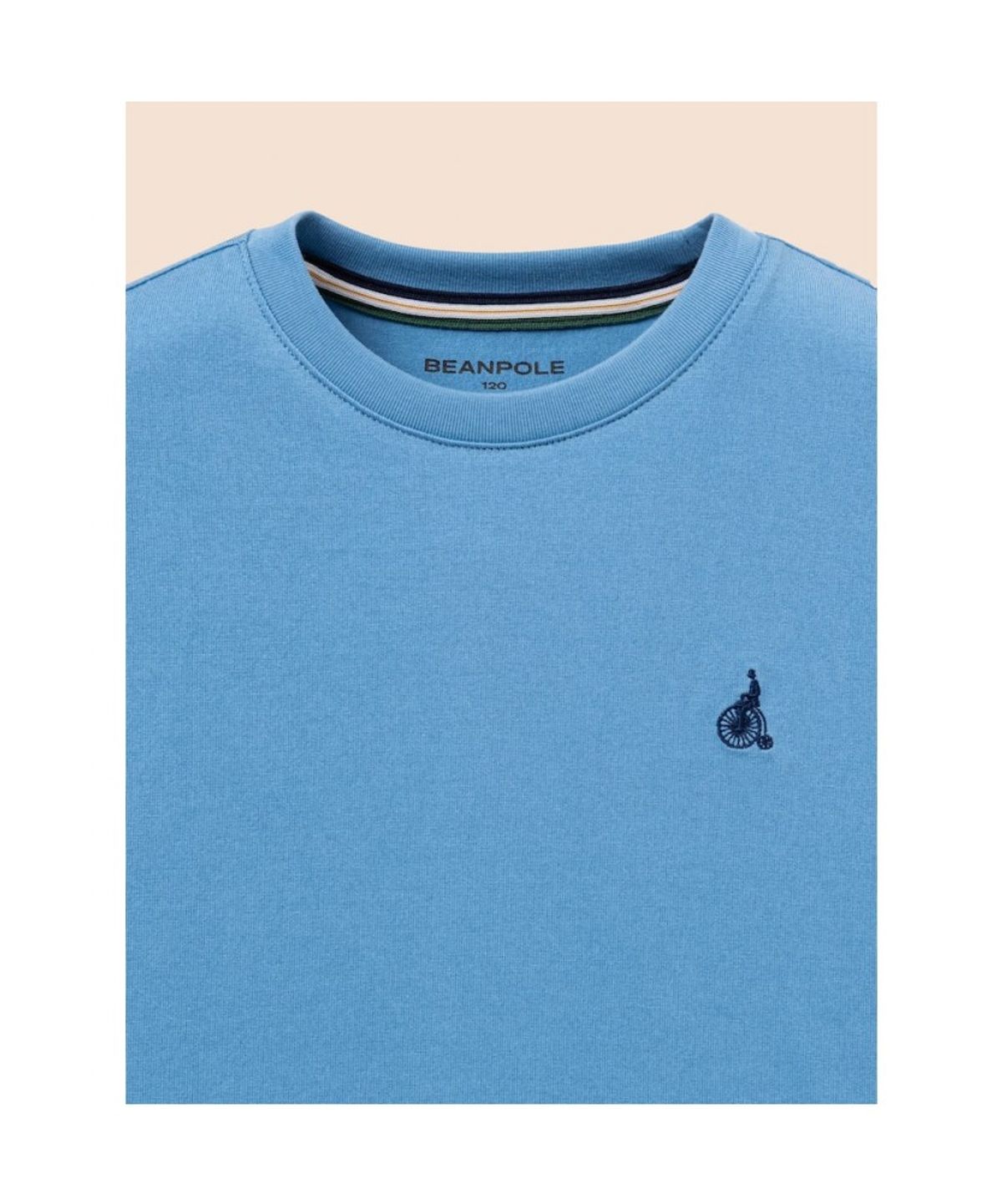 빈폴 키즈(BEANPOLE KIDS) [Essential] 수피마 베이직 반소매 티셔츠  스카이 블루 (BI6742UE1Q)