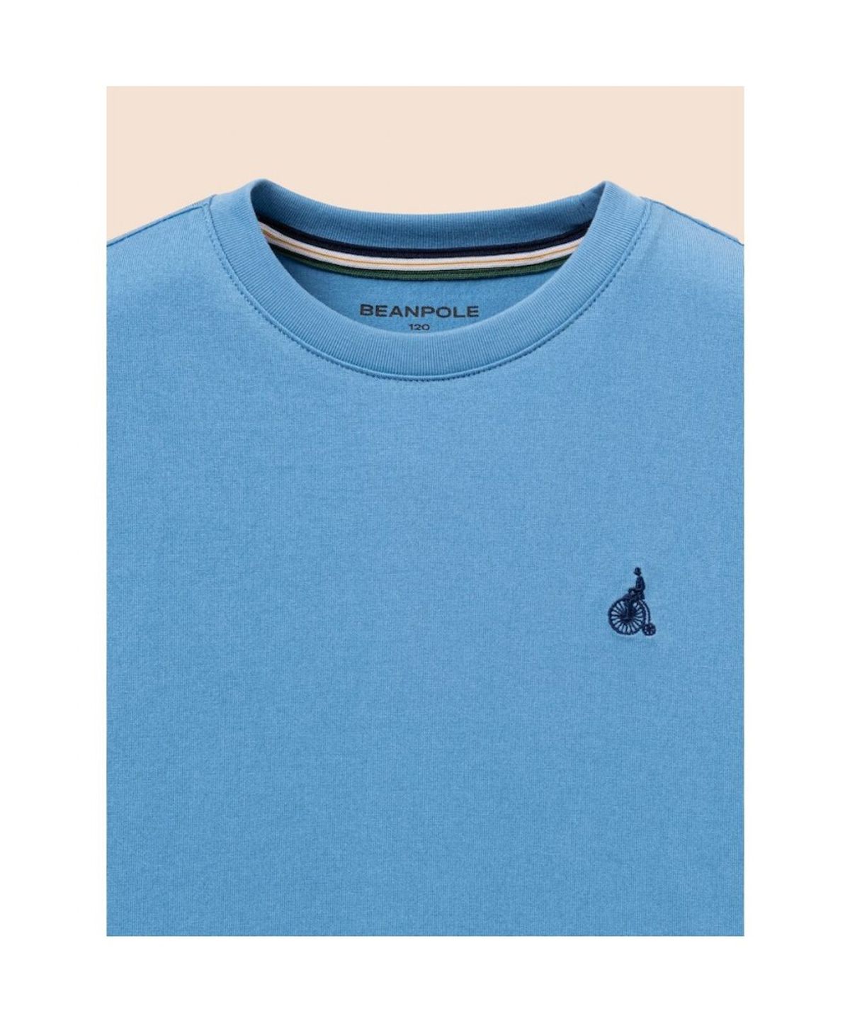빈폴 키즈(BEANPOLE KIDS) [Essential] 수피마 베이직 반소매 티셔츠  스카이 블루 (BI6742UE1Q)