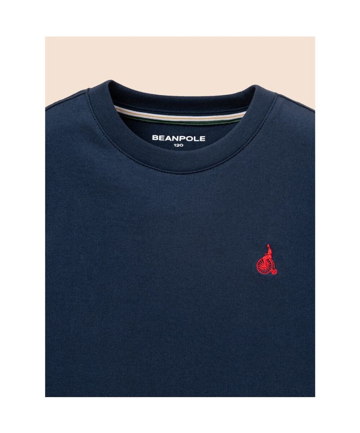 빈폴 키즈(BEANPOLE KIDS) [Essential] 수피마 베이직 반소매 티셔츠  네이비 (BI6742UE1R)