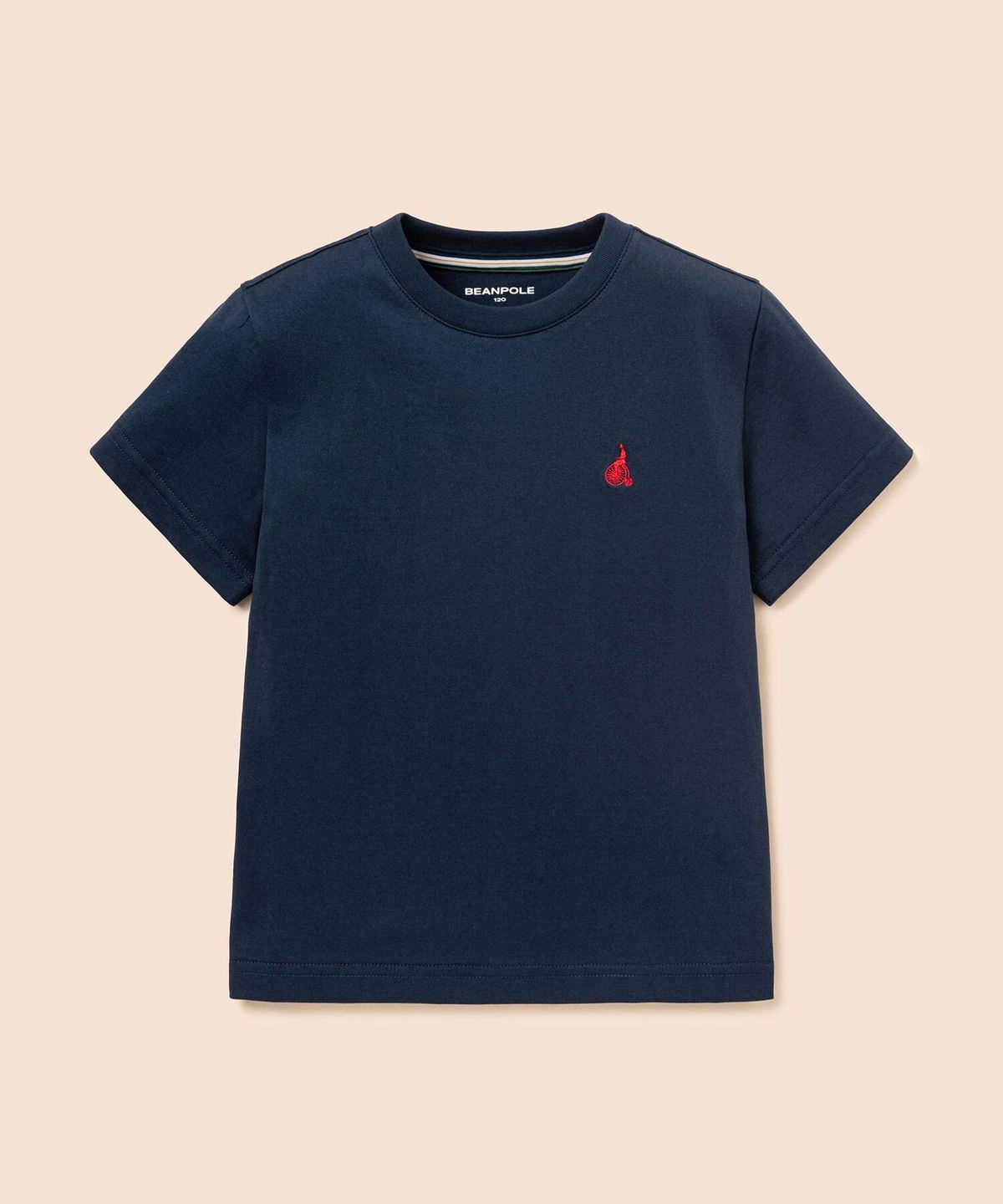 빈폴 키즈(BEANPOLE KIDS) [Essential] 수피마 베이직 반소매 티셔츠  네이비 (BI6742UE1R)