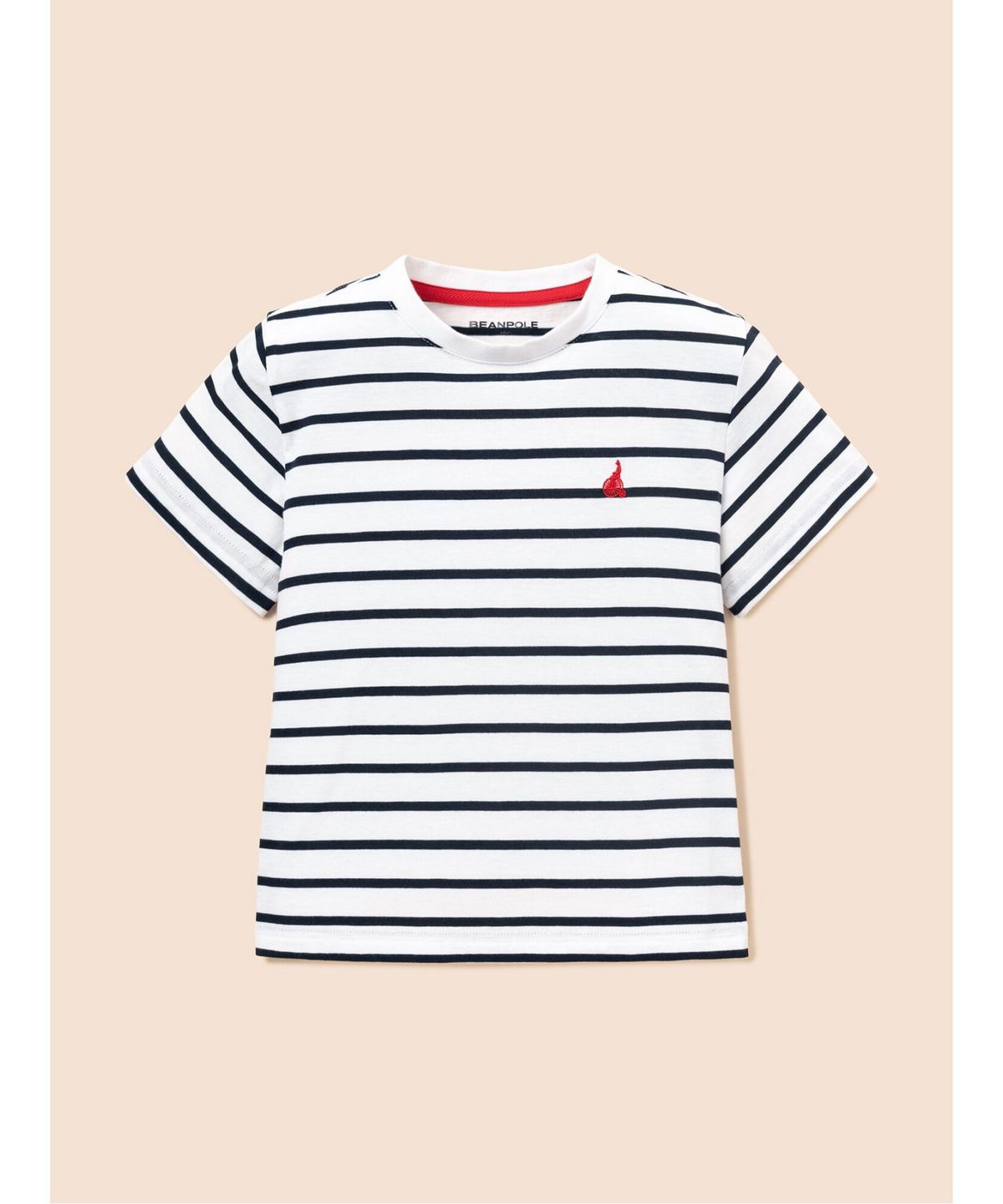 빈폴 키즈(BEANPOLE KIDS) [Essential] 스트라이프 반소매 티셔츠  아이보리 (BI6742UE20)
