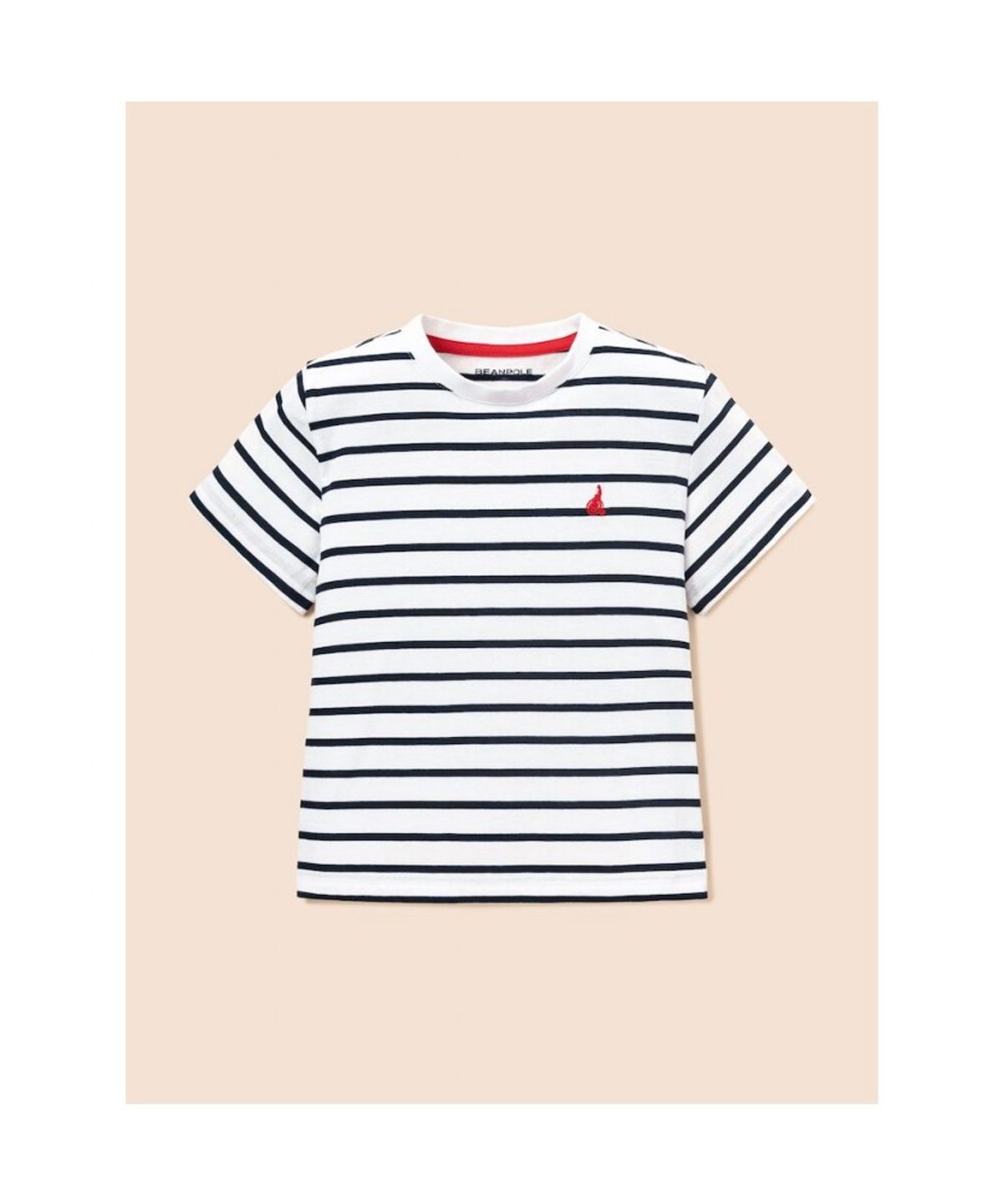 빈폴 키즈(BEANPOLE KIDS) [Essential] 스트라이프 반소매 티셔츠  아이보리 (BI6742UE20)