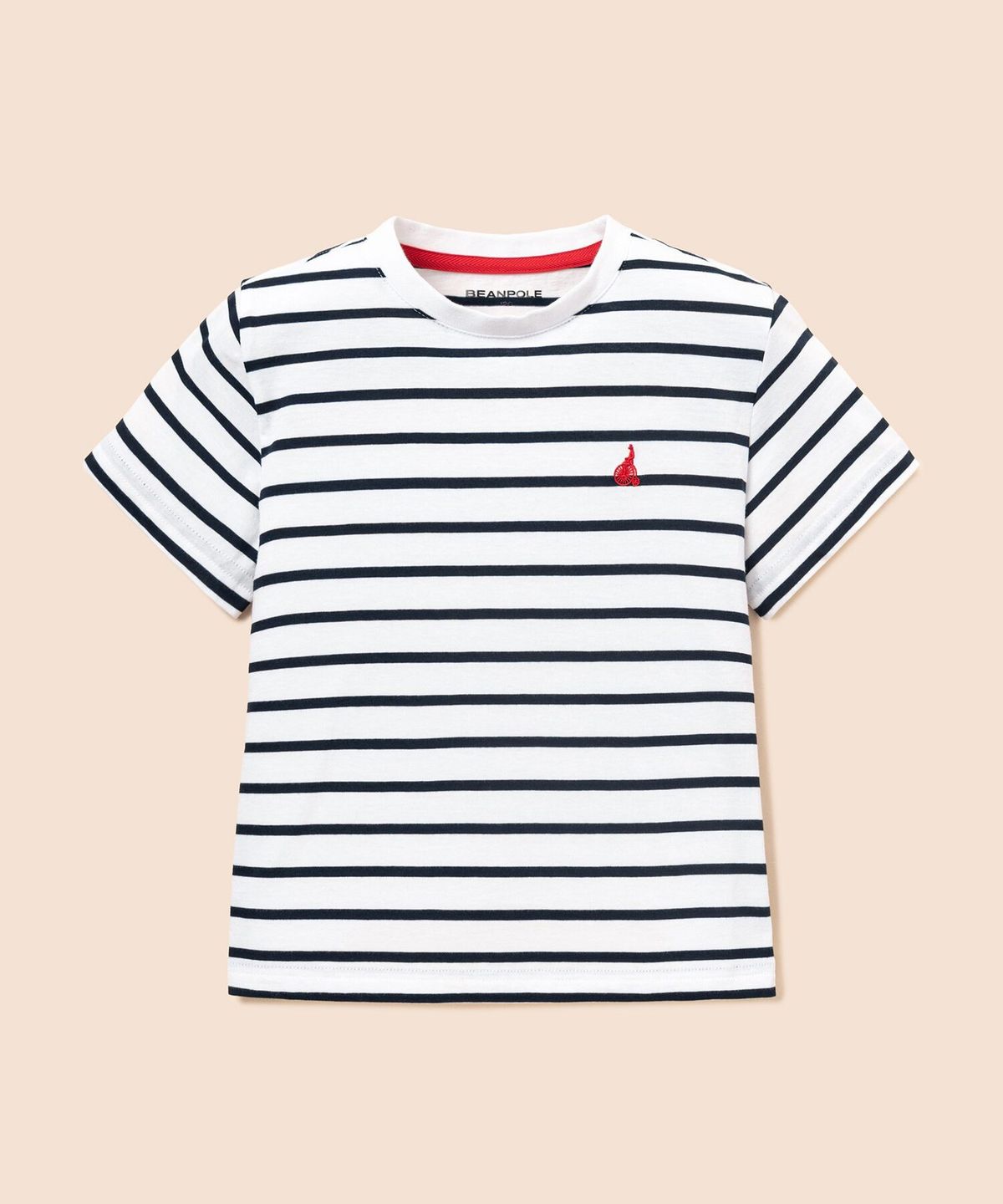 빈폴 키즈(BEANPOLE KIDS) [Essential] 스트라이프 반소매 티셔츠  아이보리 (BI6742UE20)