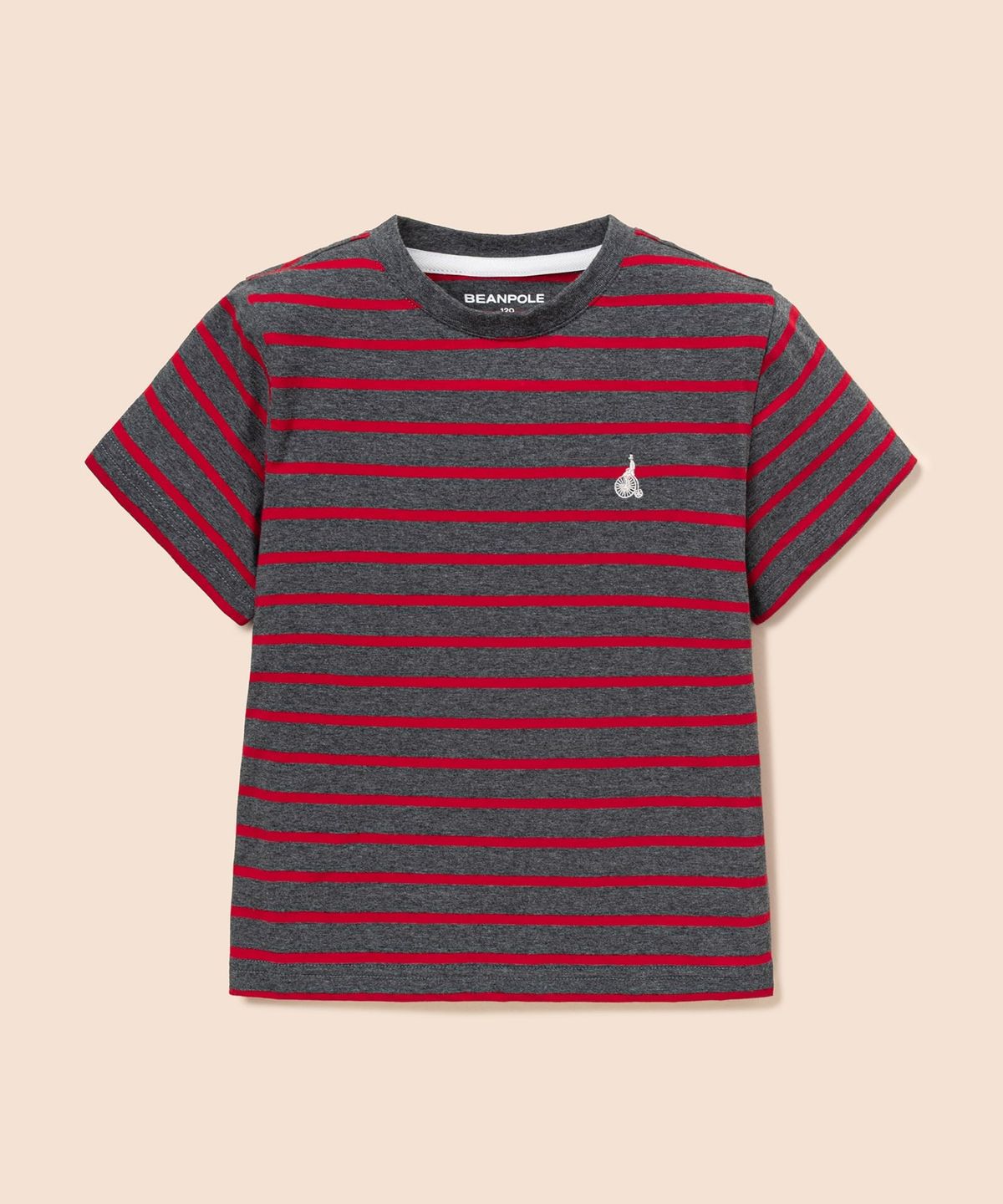 빈폴 키즈(BEANPOLE KIDS) [Essential] 스트라이프 반소매 티셔츠  그레이 (BI6742UE24)