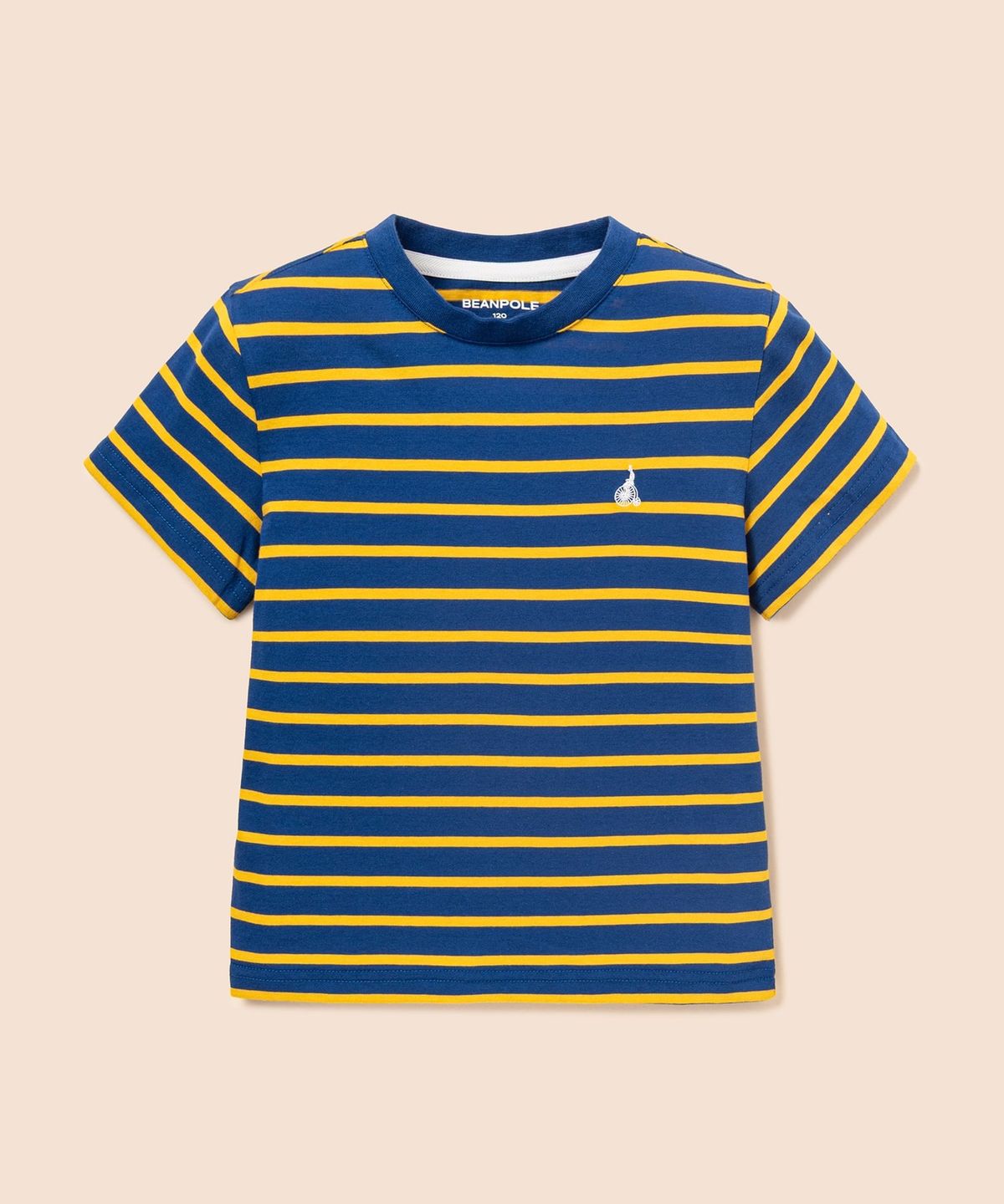 빈폴 키즈(BEANPOLE KIDS) [Essential] 스트라이프 반소매 티셔츠  블루 (BI6742UE2N)