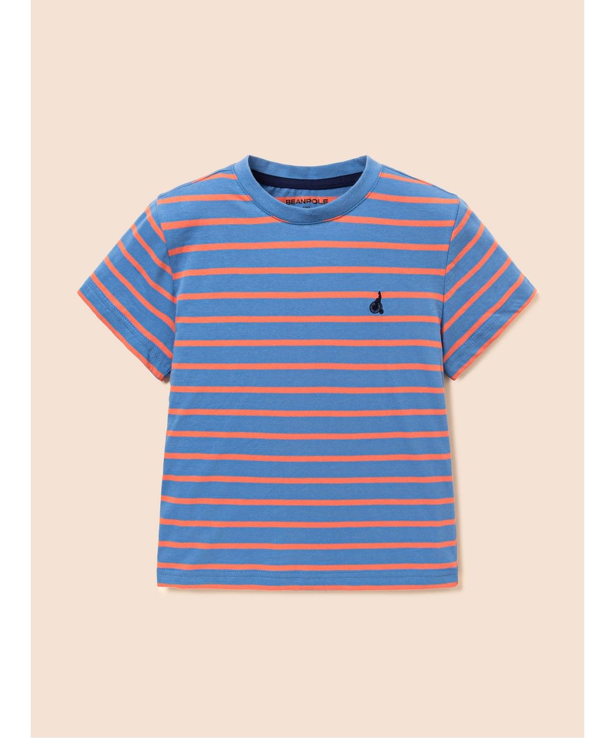빈폴 키즈(BEANPOLE KIDS) [Essential] 스트라이프 반소매 티셔츠  스카이 블루 (BI6742UE2Q)