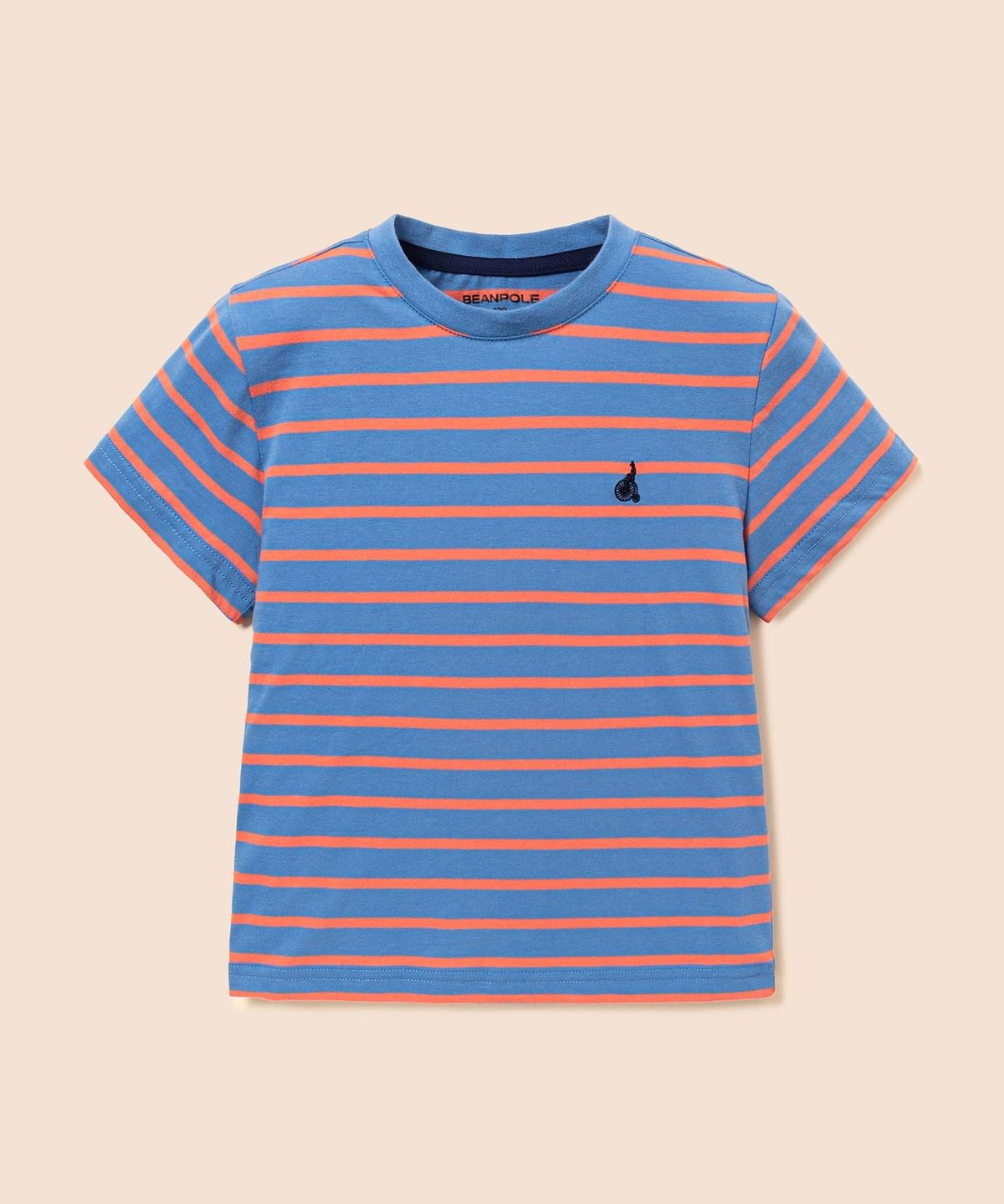 빈폴 키즈(BEANPOLE KIDS) [Essential] 스트라이프 반소매 티셔츠  스카이 블루 (BI6742UE2Q)
