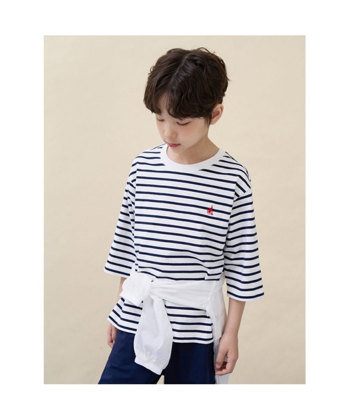 빈폴 키즈(BEANPOLE KIDS) 7부 스트라이프 상하세트 (BI6741U01R)