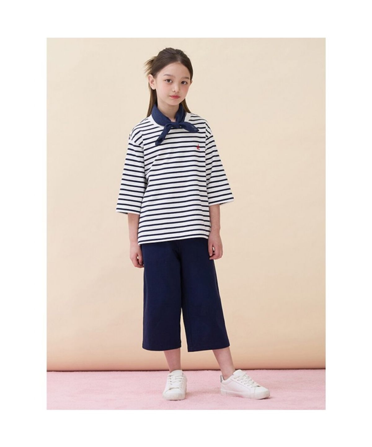 빈폴 키즈(BEANPOLE KIDS) 7부 스트라이프 상하세트 (BI6741U01R)