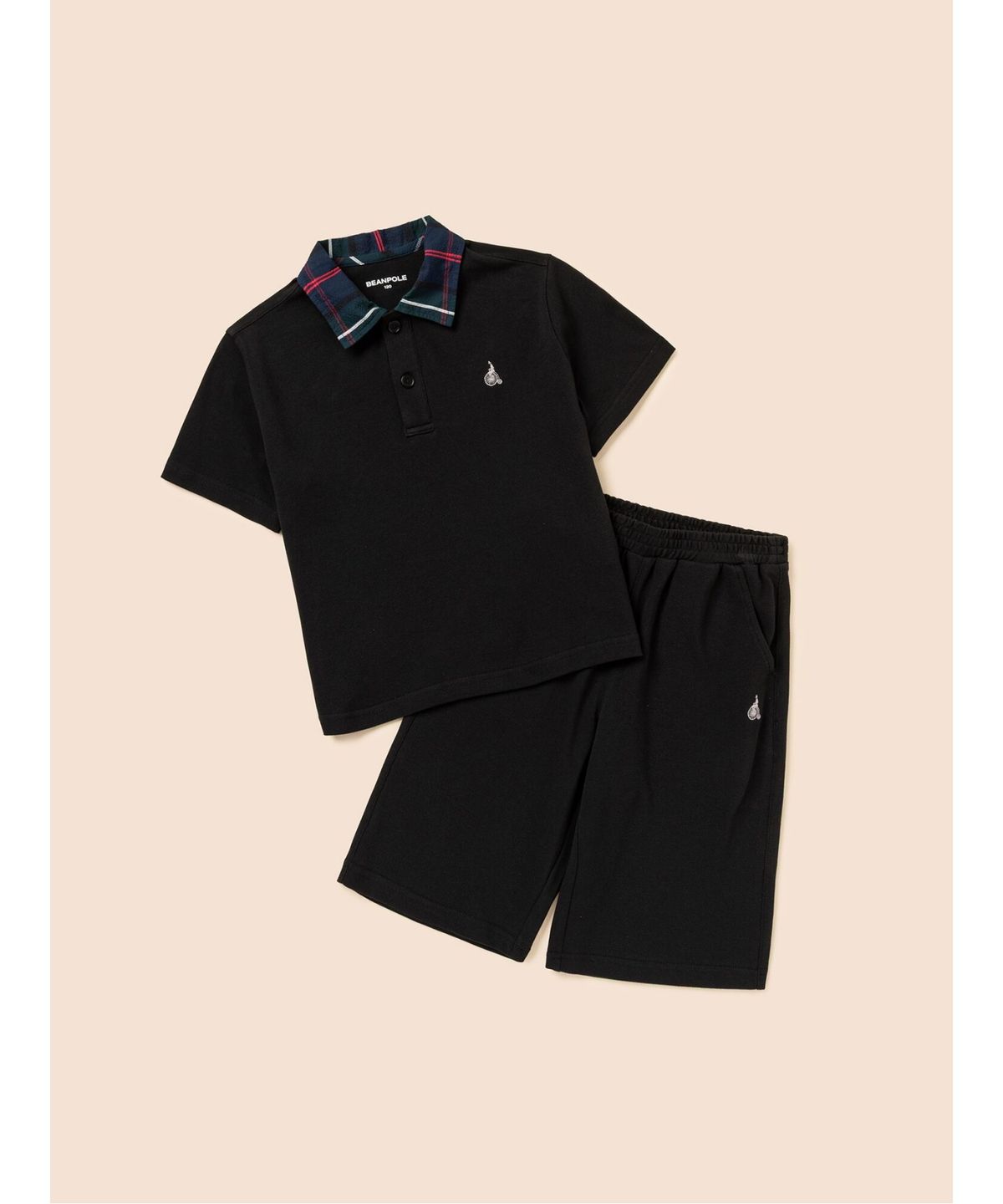 빈폴 키즈(BEANPOLE KIDS) 뉴 해릿체크 반팔 카라 상하세트 (BI6742U075)
