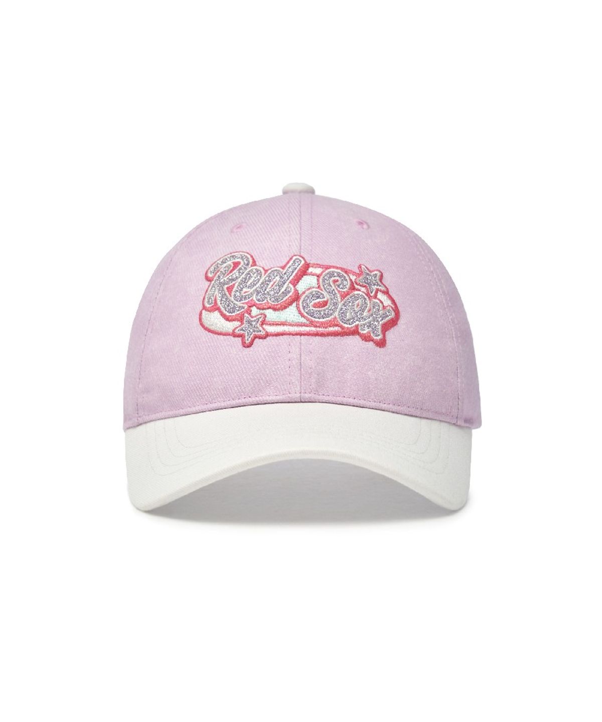 엠엘비 키즈(MLB KIDS) 프리티 스타 여아 배색 볼캡 BOS (Lavender)