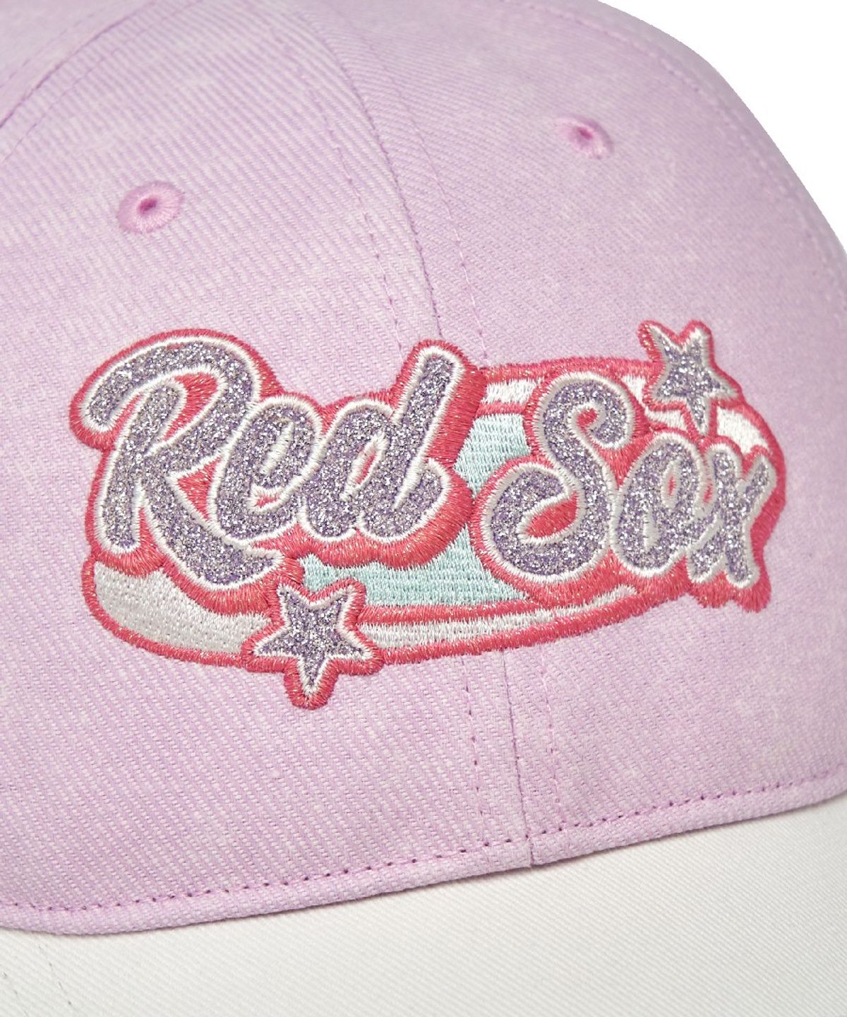 엠엘비 키즈(MLB KIDS) 프리티 스타 여아 배색 볼캡 BOS (Lavender)