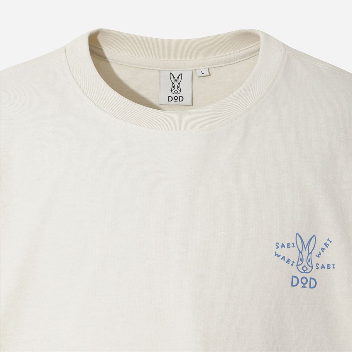 디오디(DOD) 래빗 워싱 반팔 티셔츠(OFF WHITE 2)