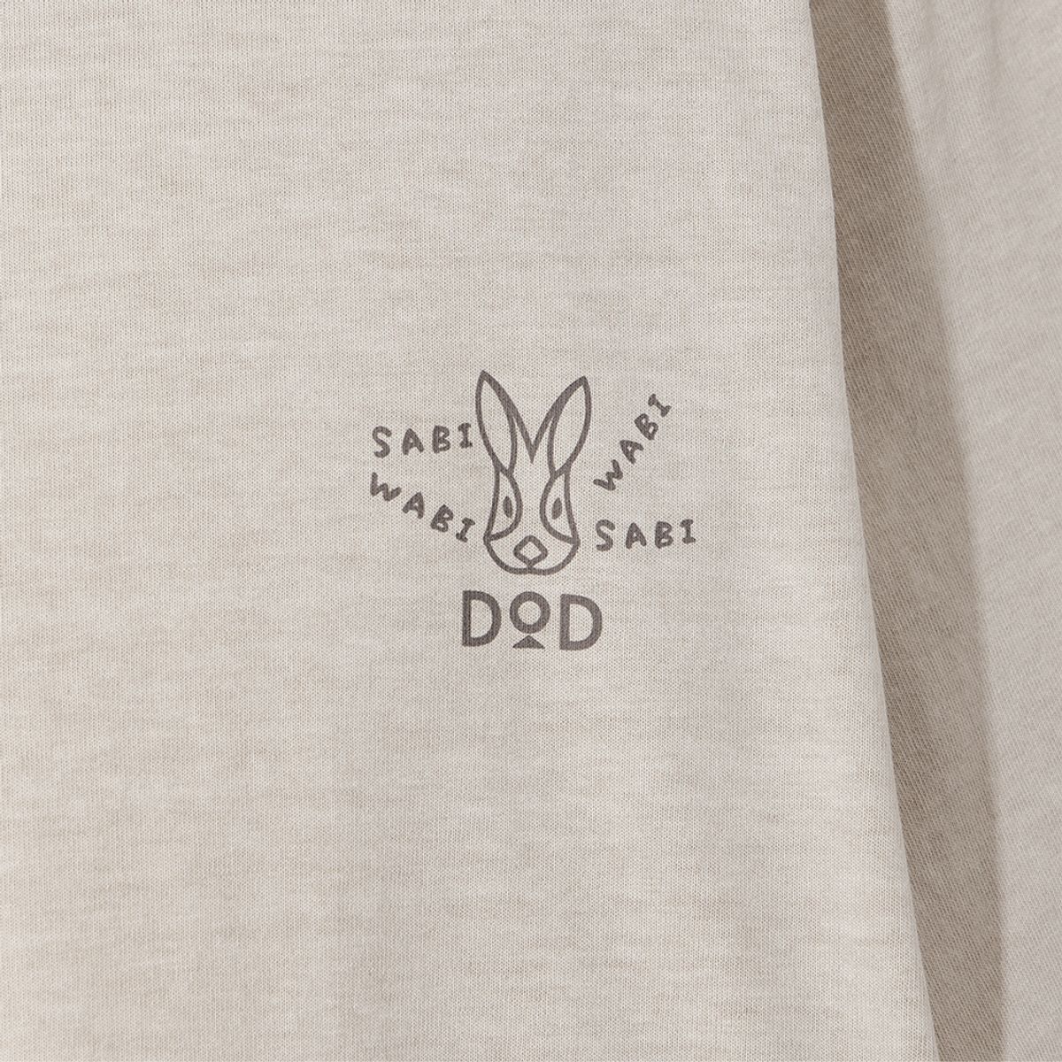 디오디(DOD) 래빗 워싱 반팔 티셔츠(BEIGE)