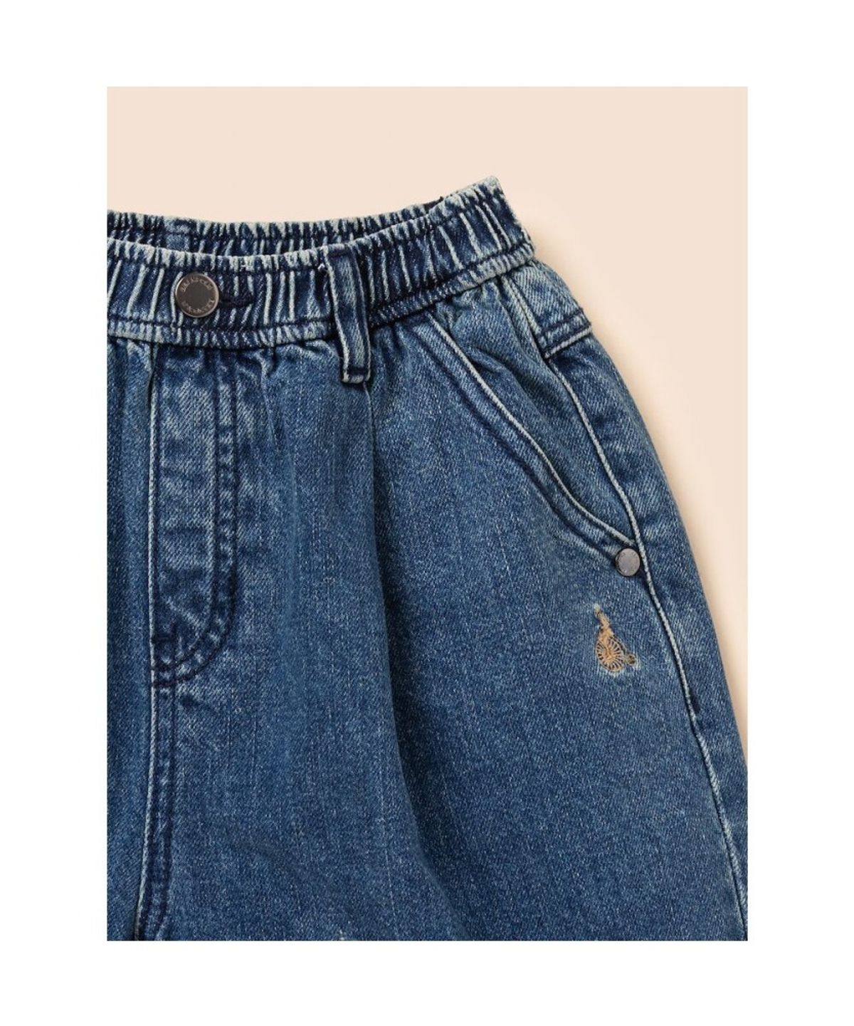 빈폴 키즈(BEANPOLE KIDS) 데님 반바지  네이비 (BI6725U91R)