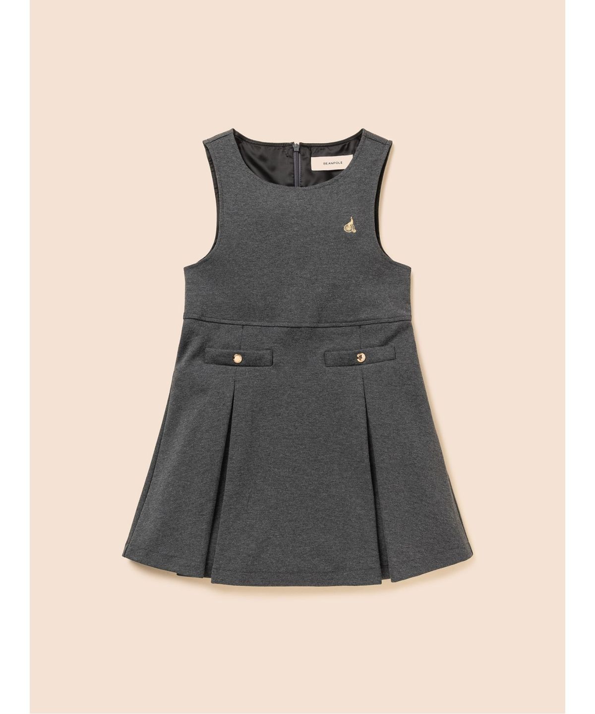 빈폴 키즈(BEANPOLE KIDS) 클래식 베스트형 저지 원피스  애쉬 (BI6771G024)