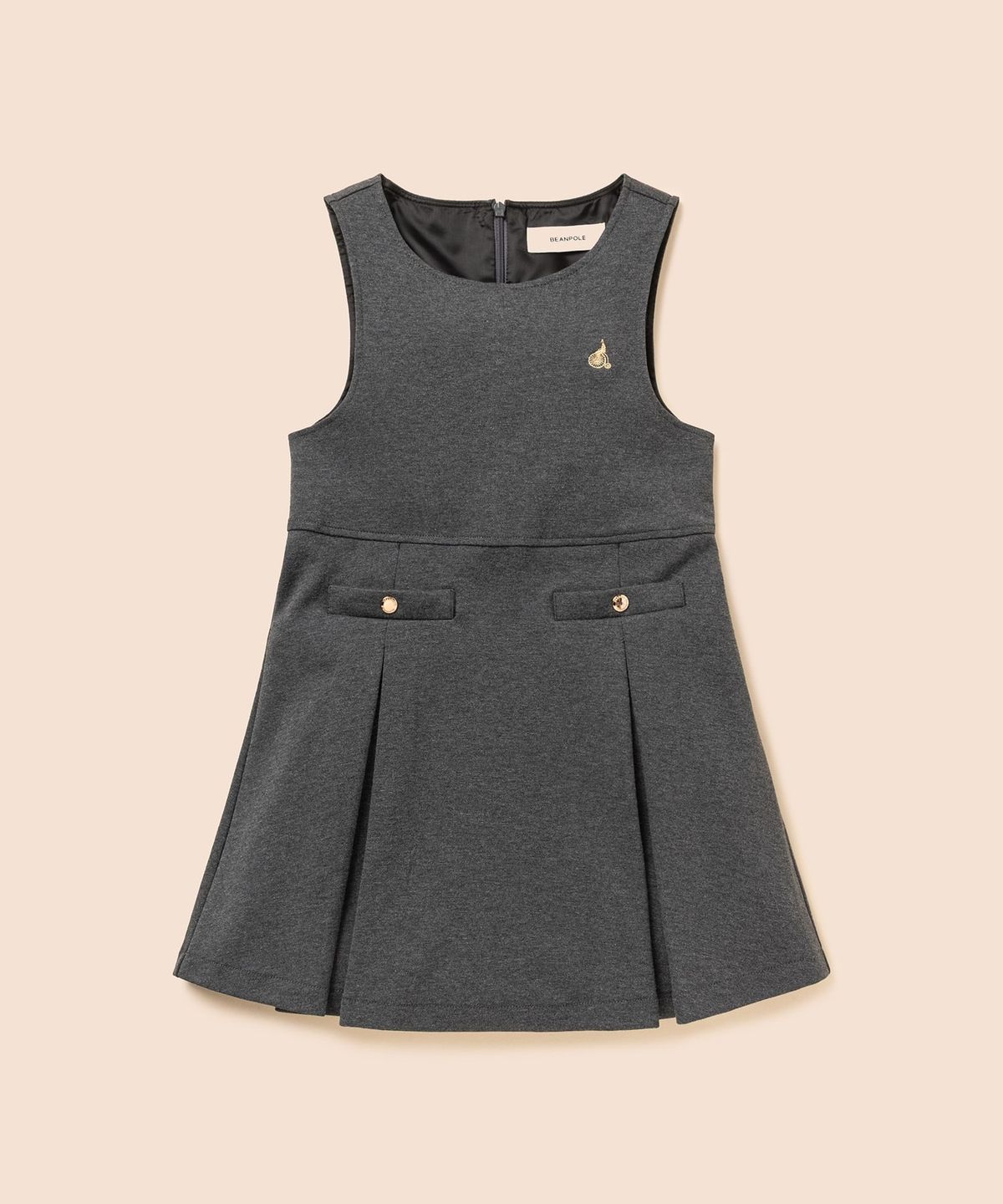 빈폴 키즈(BEANPOLE KIDS) 클래식 베스트형 저지 원피스  애쉬 (BI6771G024)
