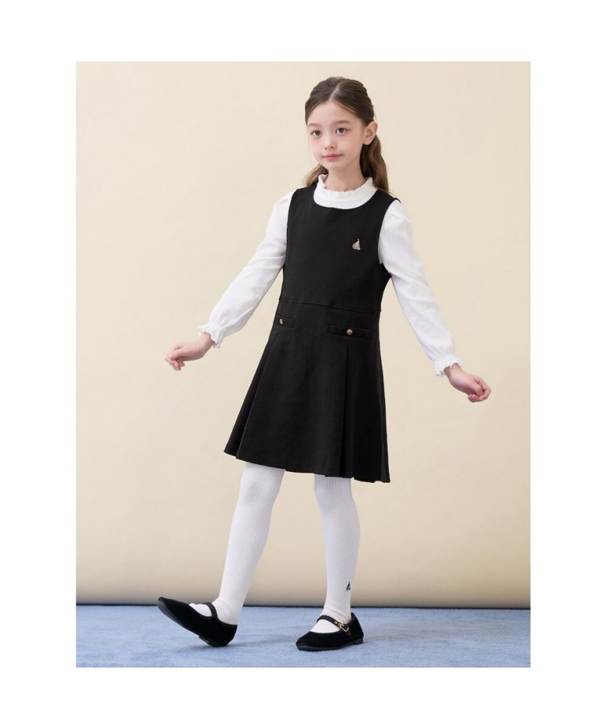 빈폴 키즈(BEANPOLE KIDS) 클래식 베스트형 저지 원피스  블랙 (BI6771G025)