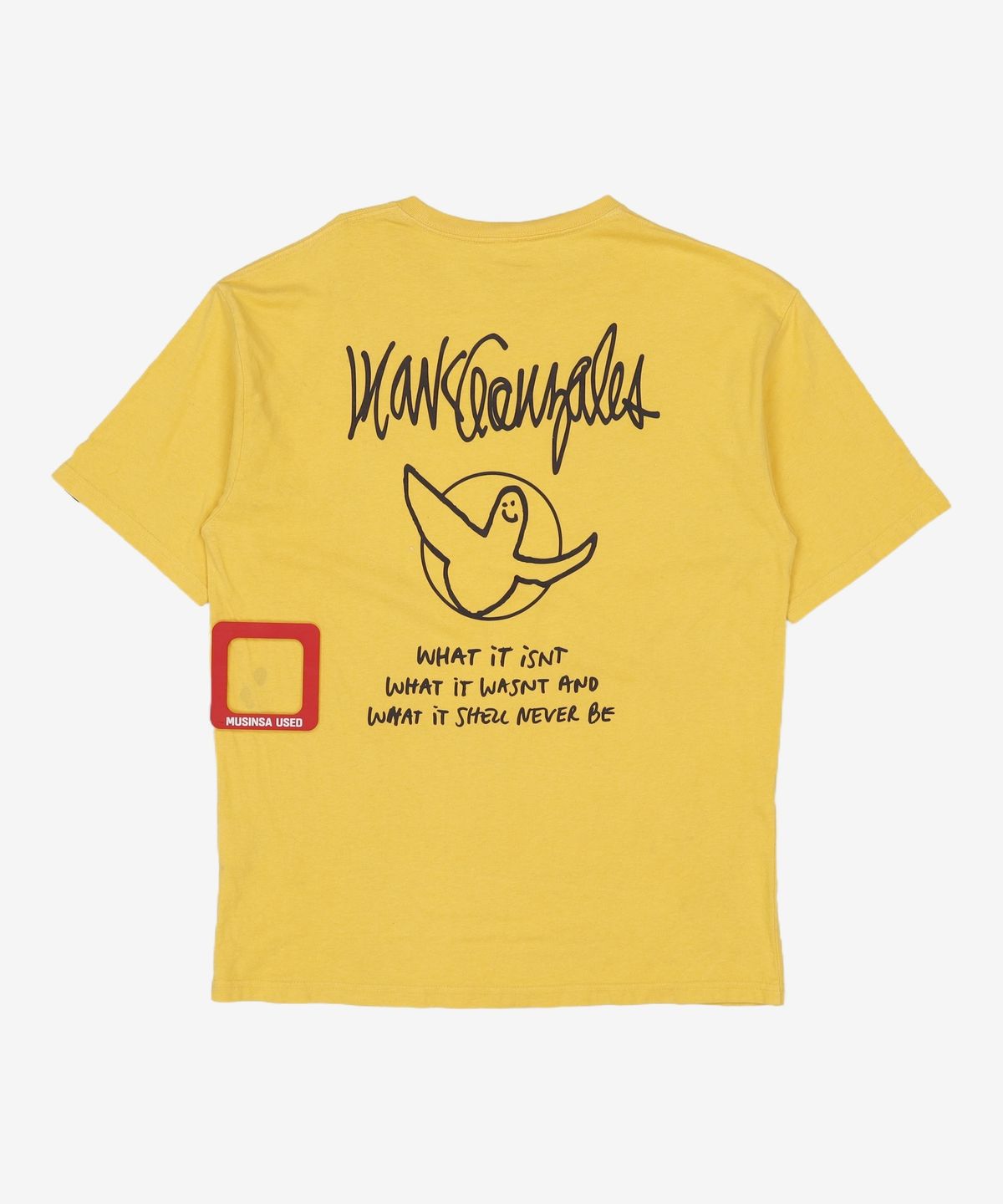 와키윌리(WACKY WILLY) ANGEL GRAPHIC T-SHIRTS YELLOW 100
