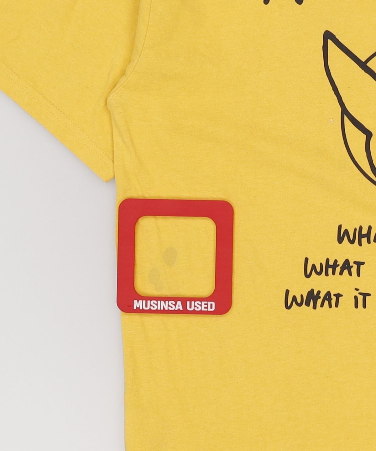 와키윌리(WACKY WILLY) ANGEL GRAPHIC T-SHIRTS YELLOW 100