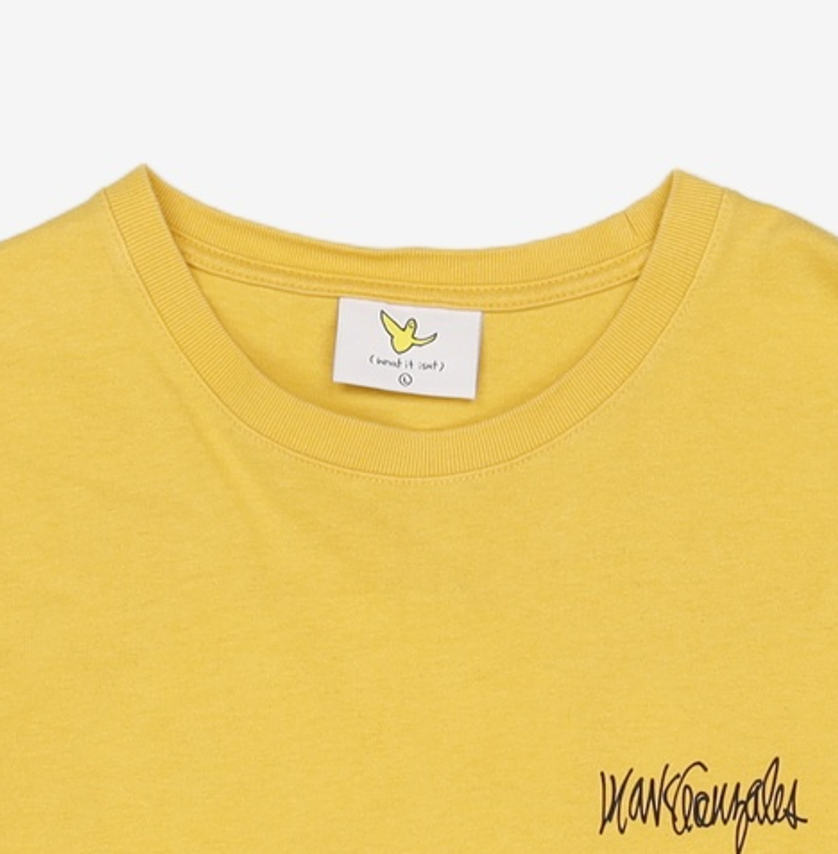 와키윌리(WACKY WILLY) ANGEL GRAPHIC T-SHIRTS YELLOW 100