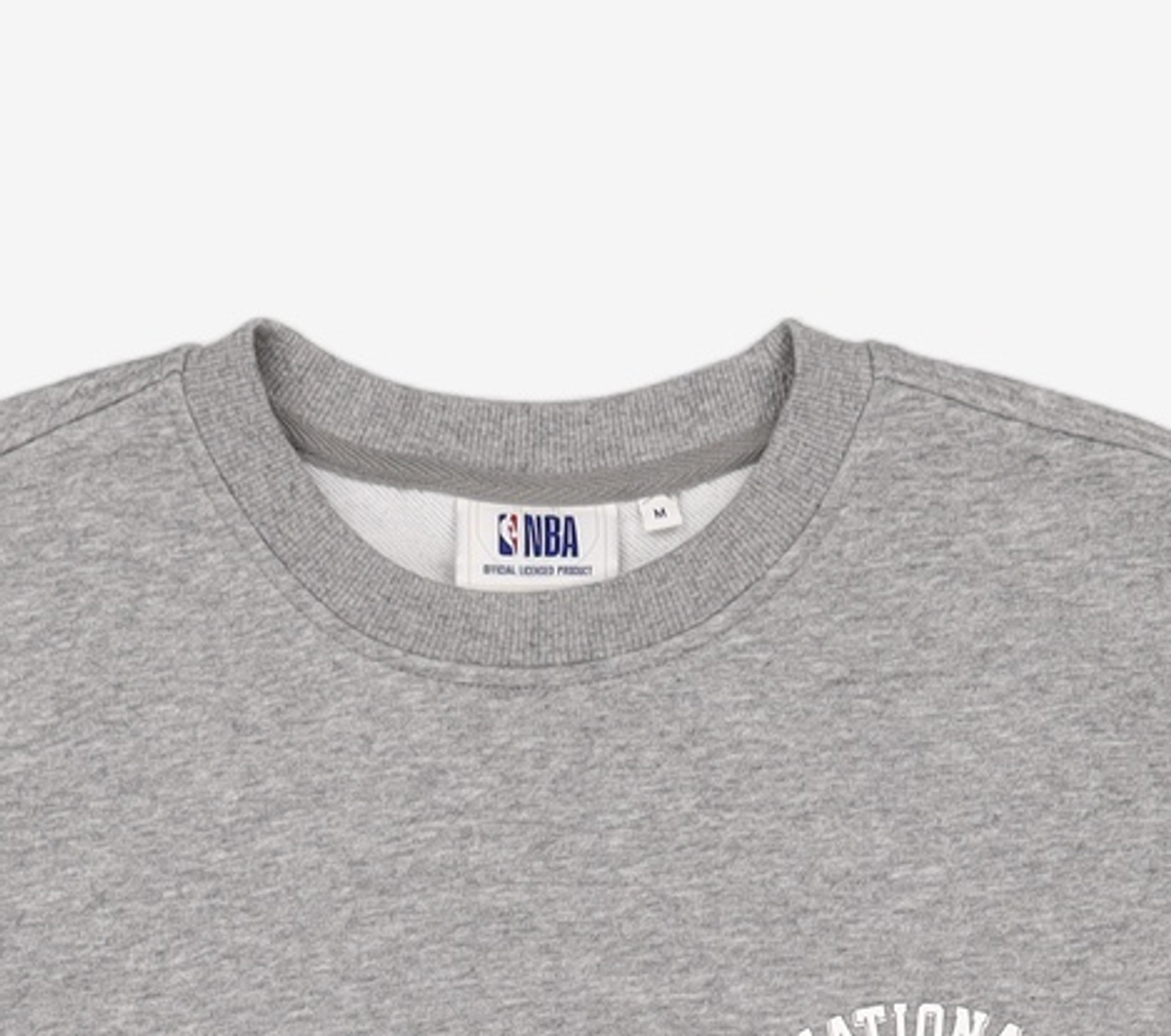 엔비에이(NBA) 에센셜 스몰로고 풀오버(N241TS955P) 멜란지 그레이 M