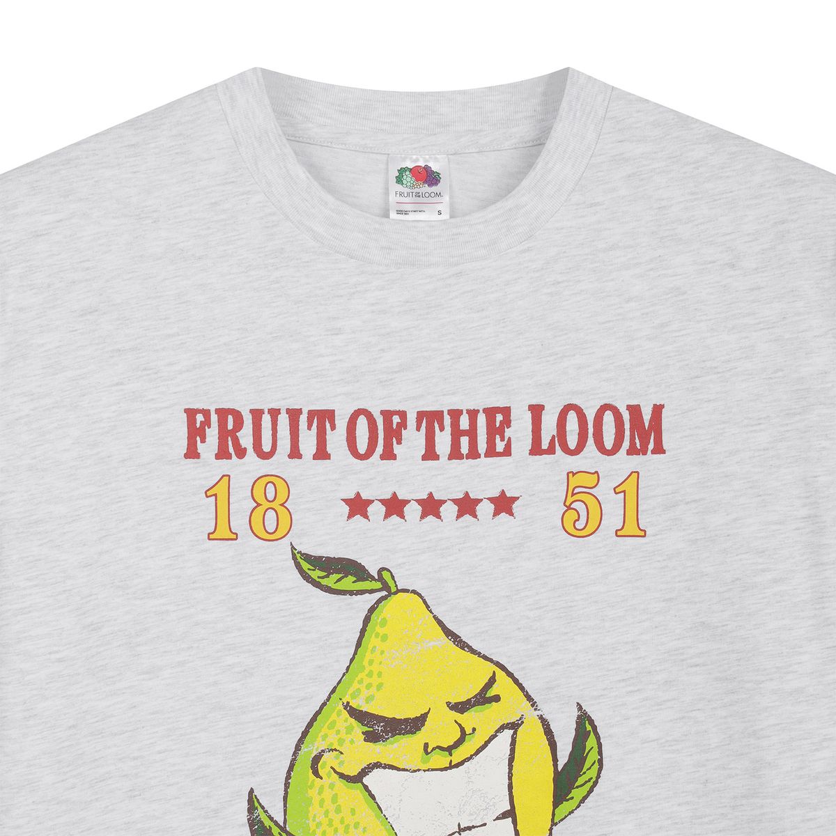 프룻오브더룸(FRUIT OF THE LOOM) 프룻 1851 레몬 반팔티셔츠(MELANGE GREY LIGHT)
