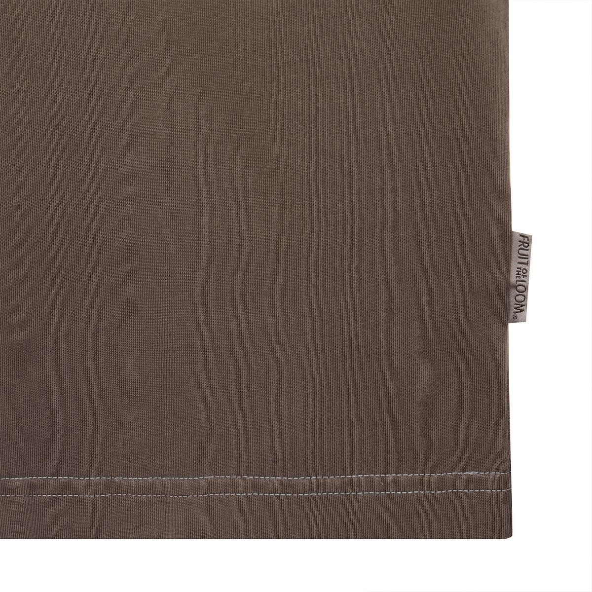 프룻오브더룸(FRUIT OF THE LOOM) 피그먼트 트래블 맵 반팔티셔츠(DEEP BROWN)