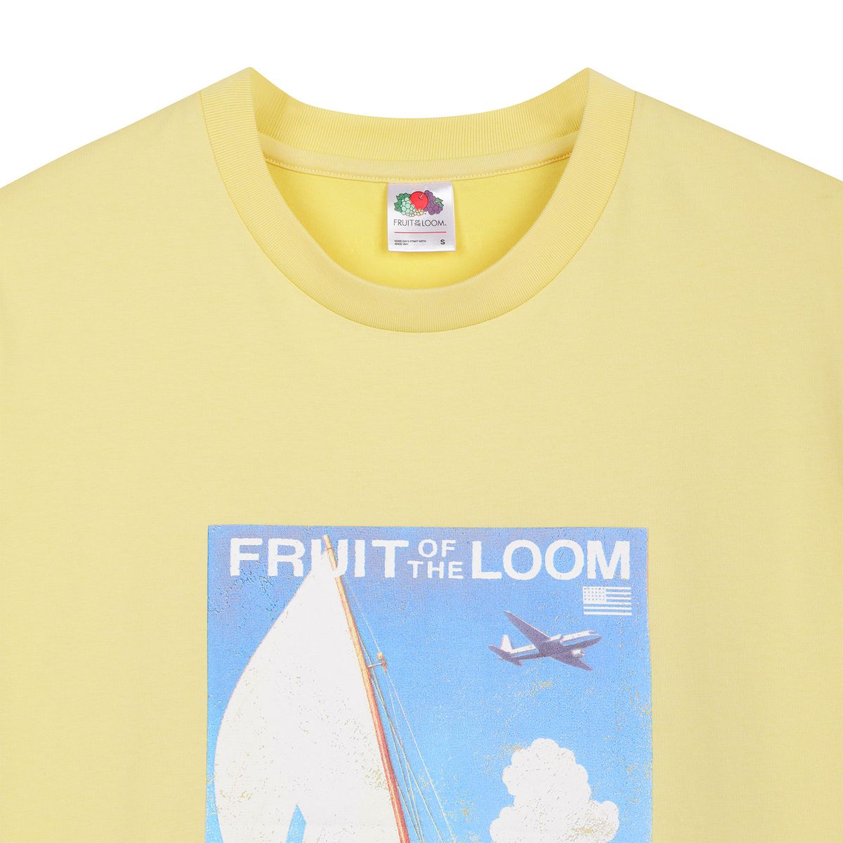 프룻오브더룸(FRUIT OF THE LOOM) 세일링 빈티지 반팔티셔츠(YELLOW)