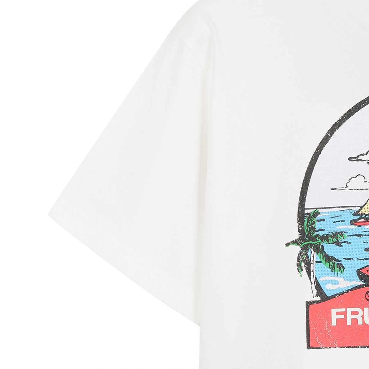 프룻오브더룸(FRUIT OF THE LOOM) 플로리다 썸머 반팔티셔츠(WHITE)