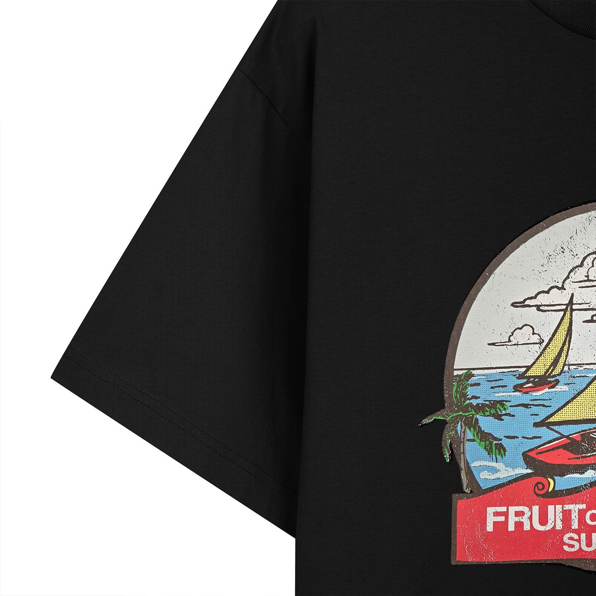 프룻오브더룸(FRUIT OF THE LOOM) 플로리다 썸머 반팔티셔츠(BLACK)