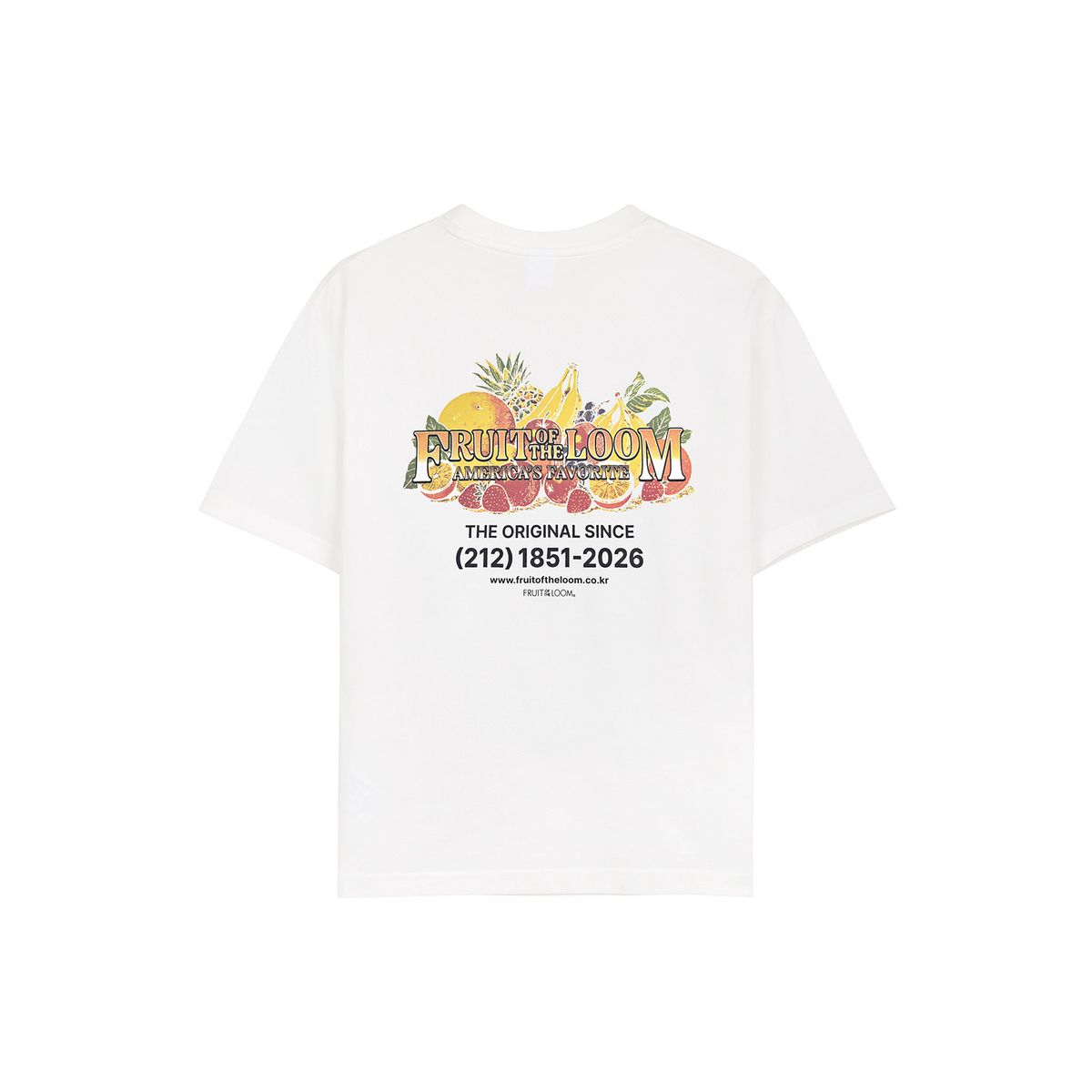 프룻오브더룸(FRUIT OF THE LOOM) 프룻 오리지널 반팔티셔츠(WHITE)