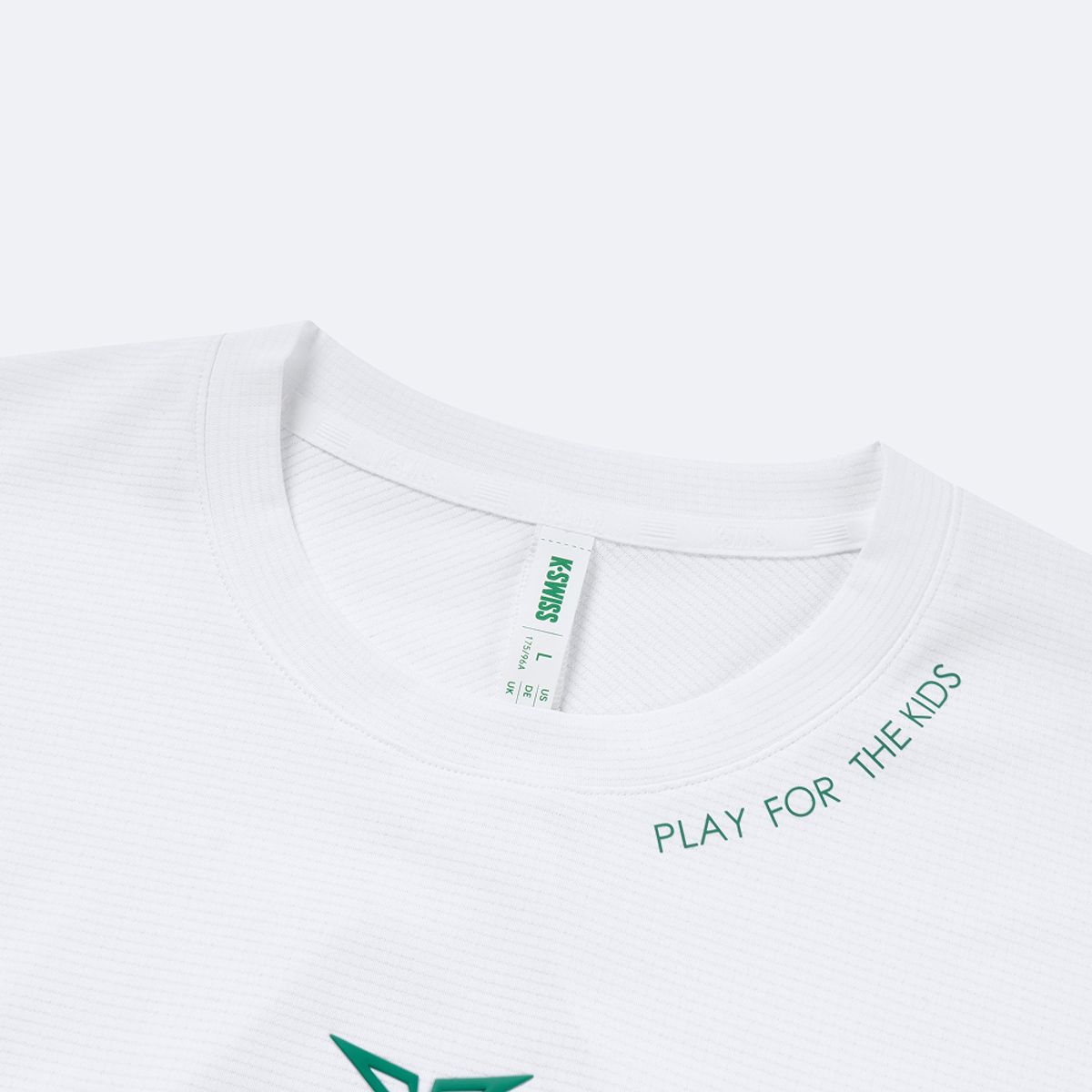 케이스위스(K-SWISS) 남성 루블레프 2026 윔블던 테니스 반팔 티_1KSTSFV005WH