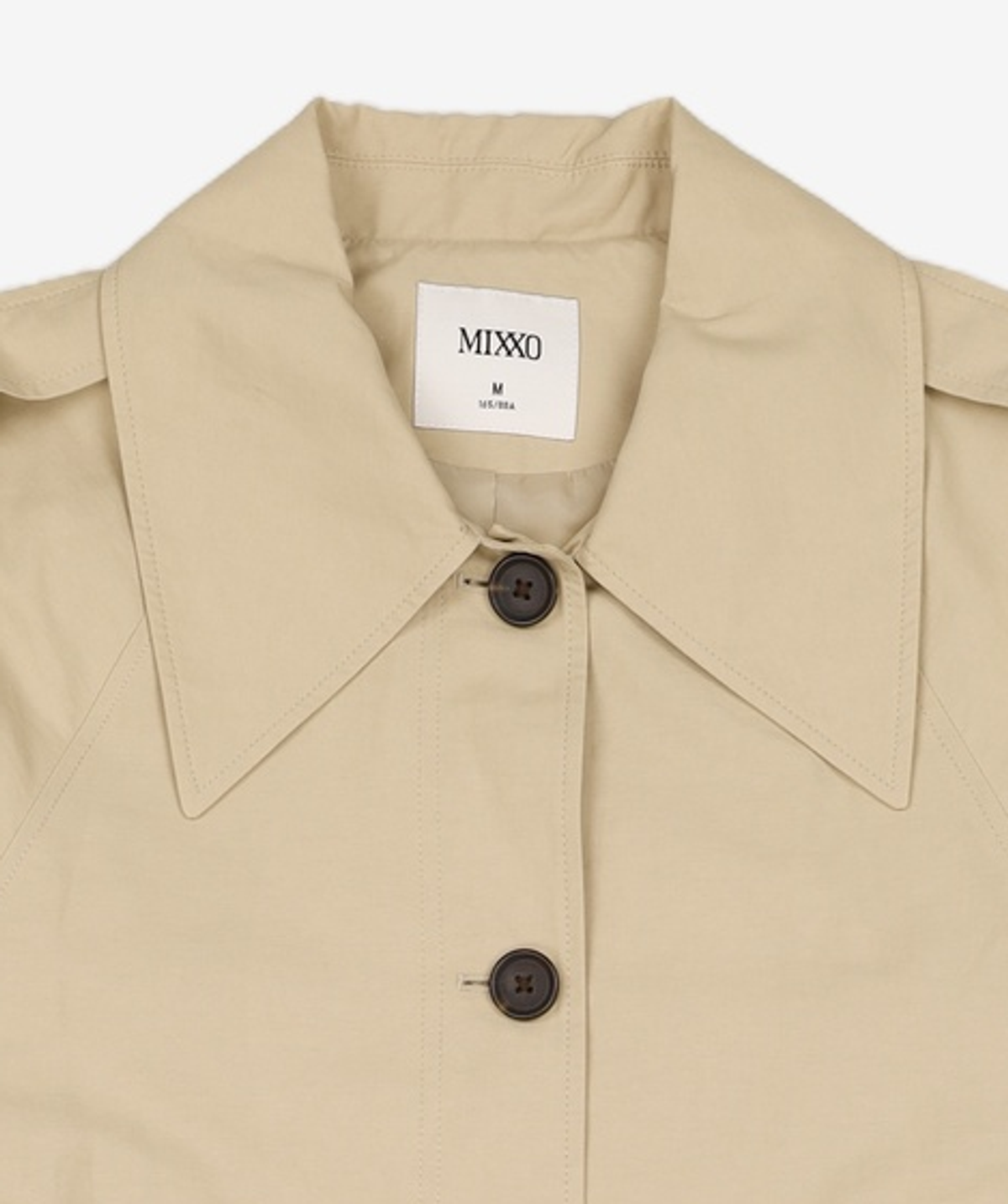 미쏘(MIXXO) 빅카라 싱글 트렌치 코트 MIWJTD301C M