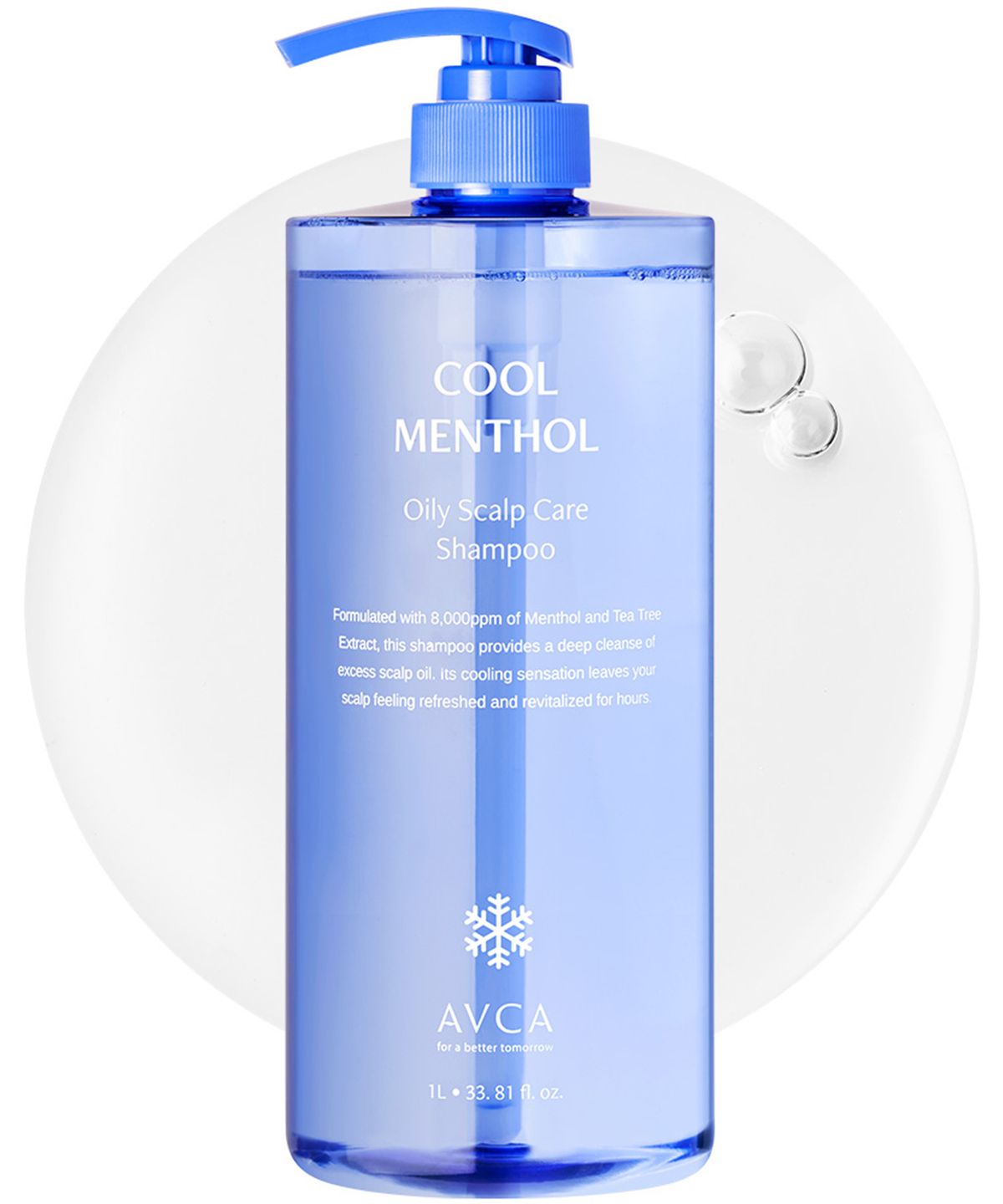 아브카(AVCA) 쿨 앤 프레쉬 멘솔 지성두피케어 샴푸 1000ml