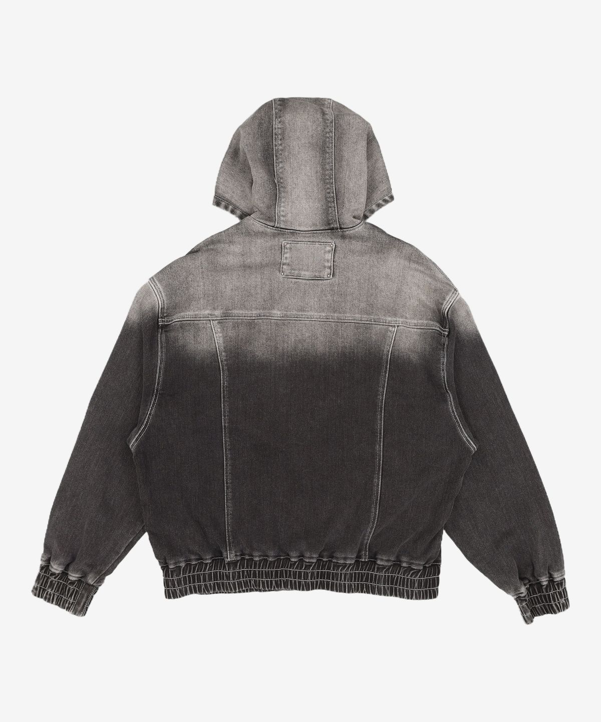 메종미네드(MAISON MINED) WASHING DENIM SNAP HOOD BLACK M