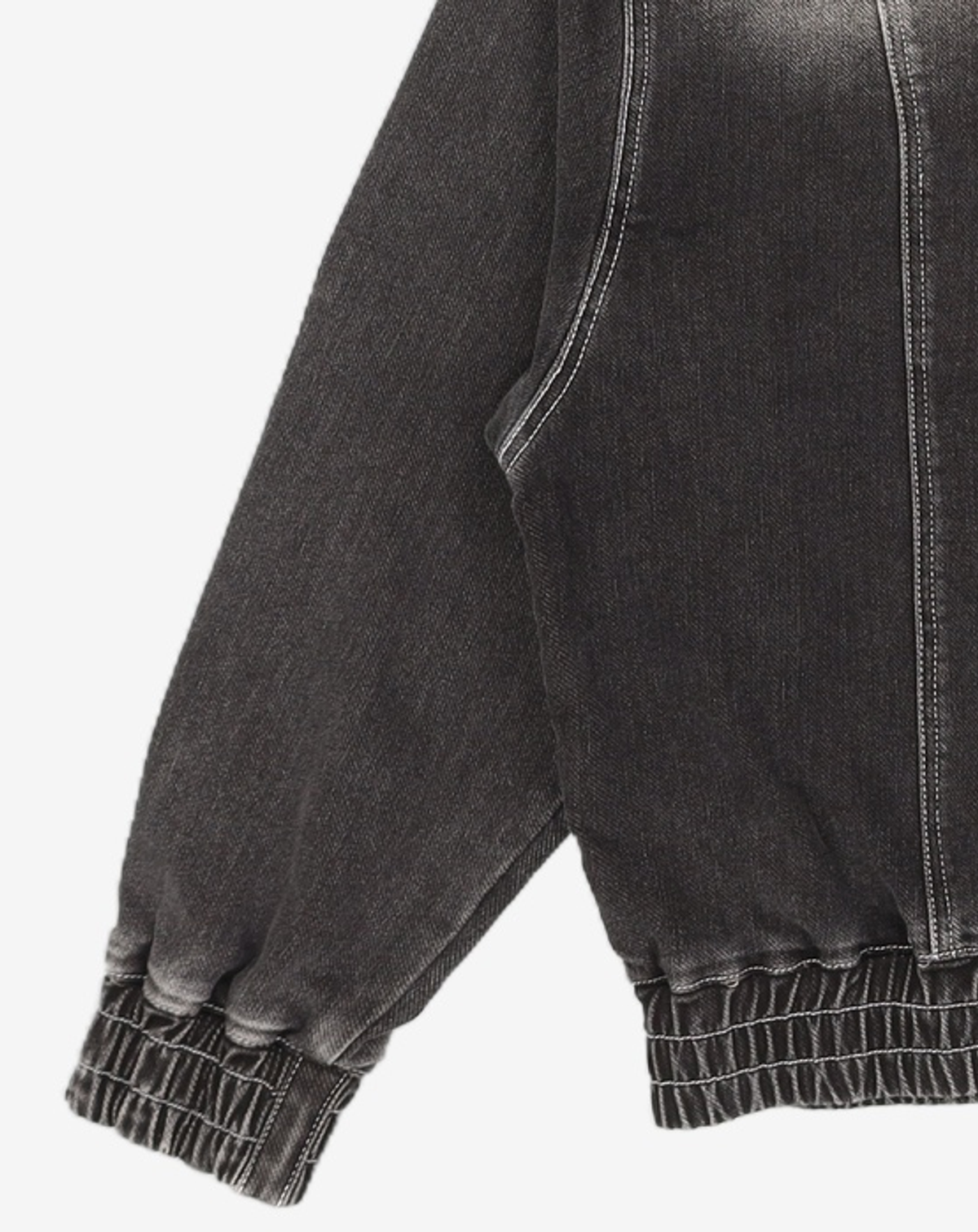 메종미네드(MAISON MINED) WASHING DENIM SNAP HOOD BLACK M