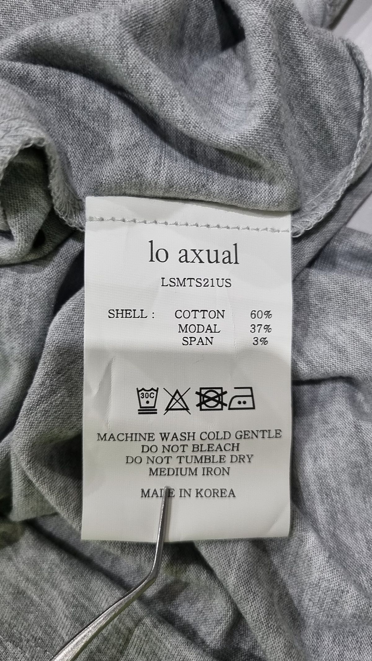 로액슈얼(LO AXUAL) 반소매 티셔츠 X