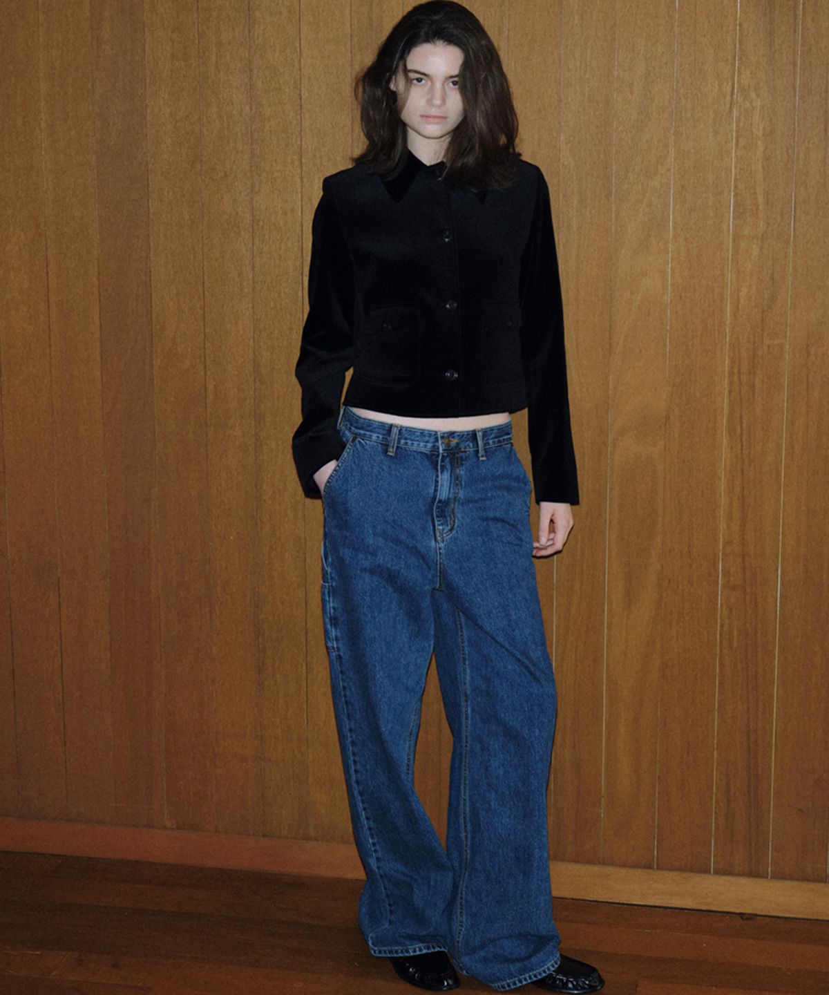 108파운드(108POUND) Work Carpenter Jean_Blue