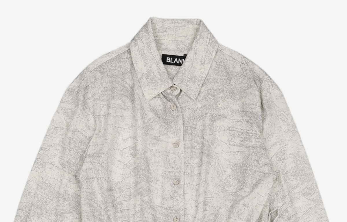 블랭크(BLANK) SILKY SHIRT DRESS-BE FREE