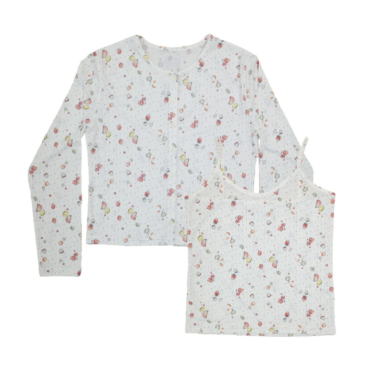 뮤즈무드(MUSEMOOD) Hwachae Cardigan & Cami Set (가디건&나시세트)