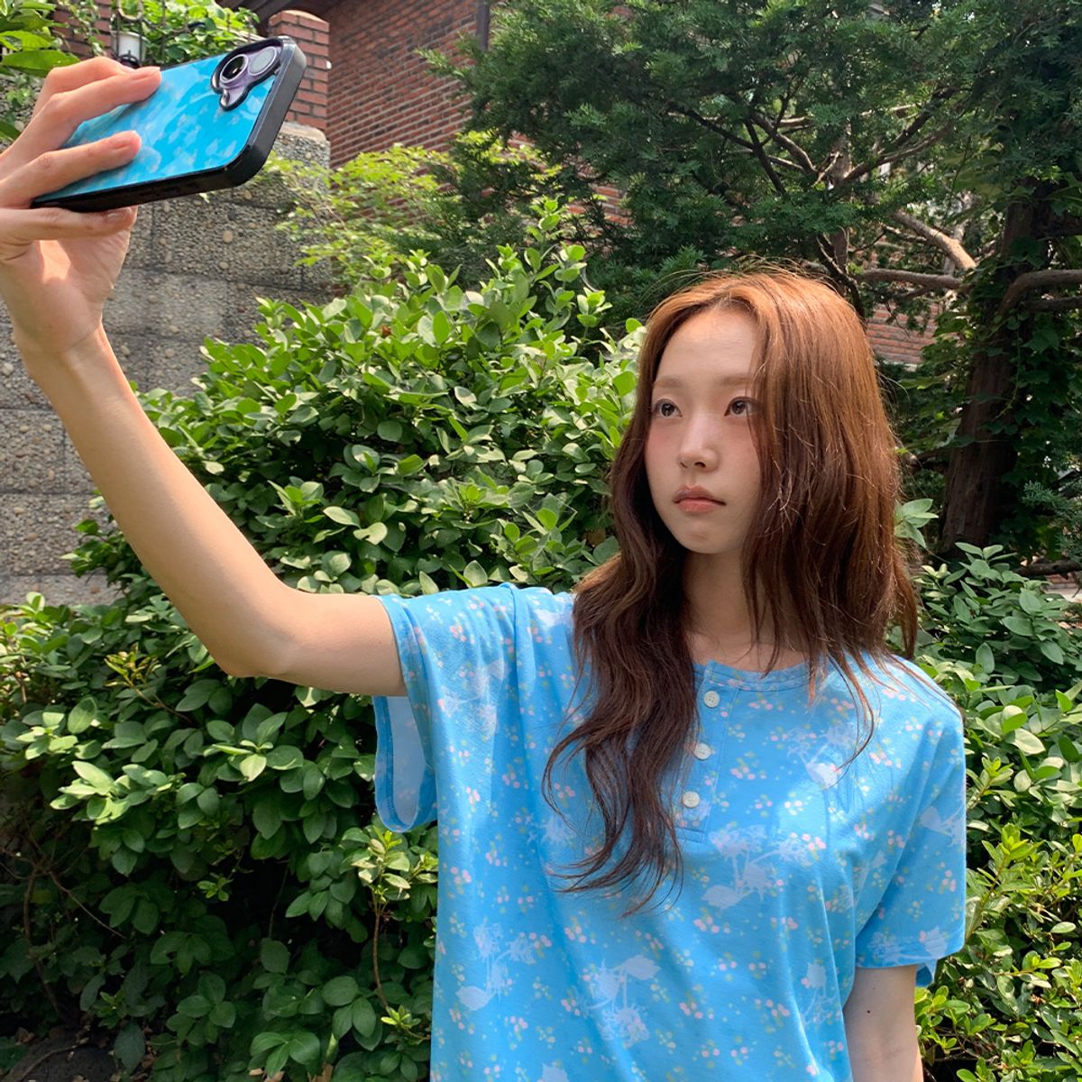 뮤즈무드(MUSEMOOD) Cool Rose Dolman Tee (티셔츠)