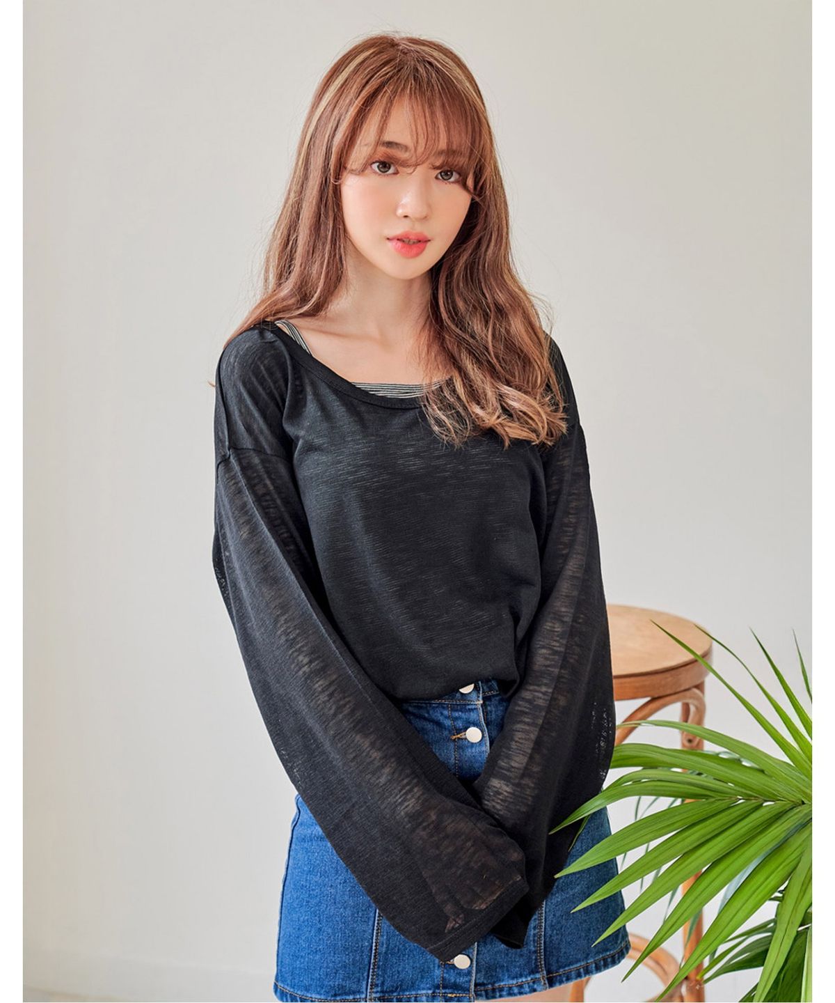 반에이크(VANAKE) 밀크티 티셔츠_OB07TSME05Z