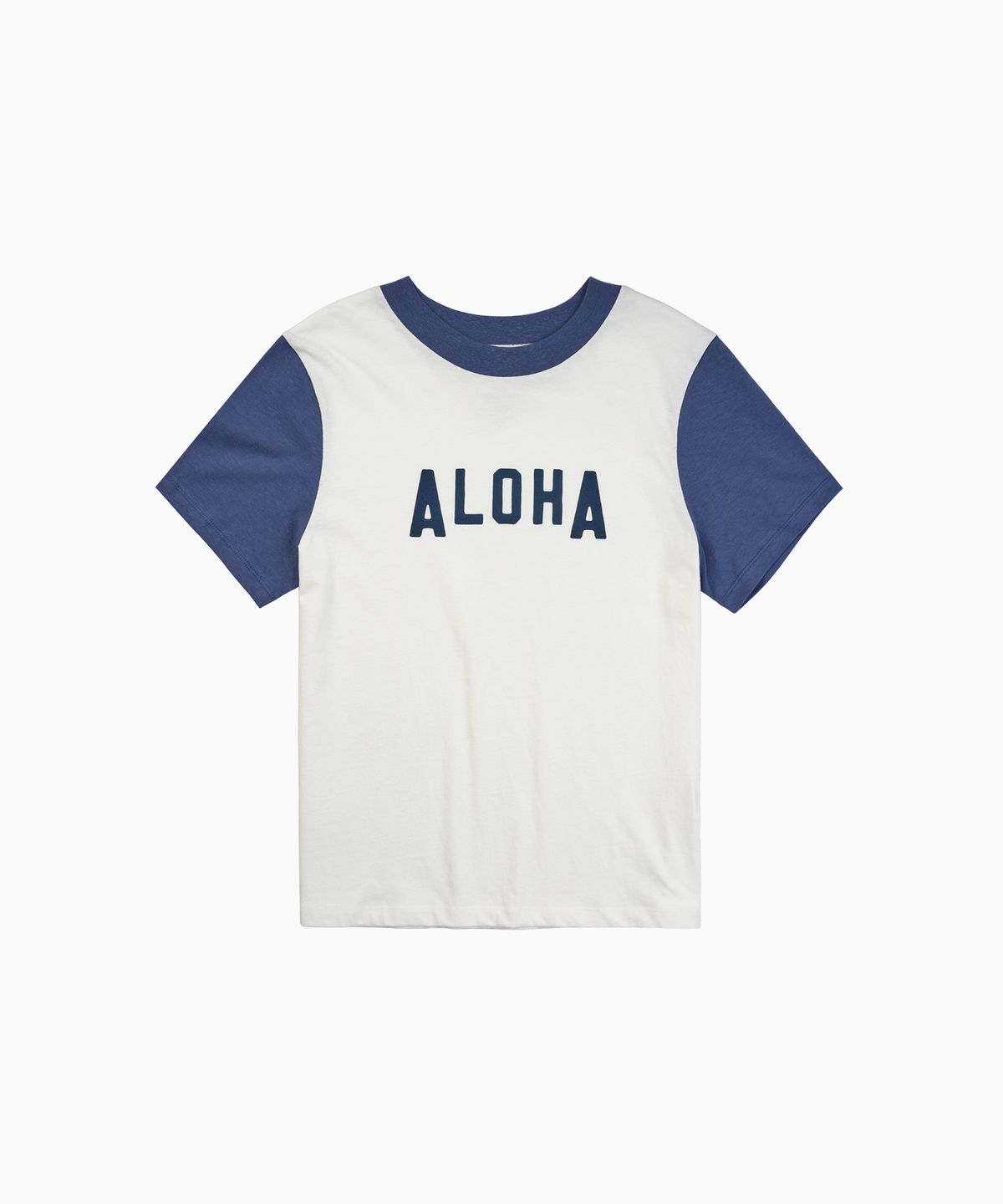 헬로 선라이즈(HELLO SUNRISE) Aloha 2Tone Tee(W)_White