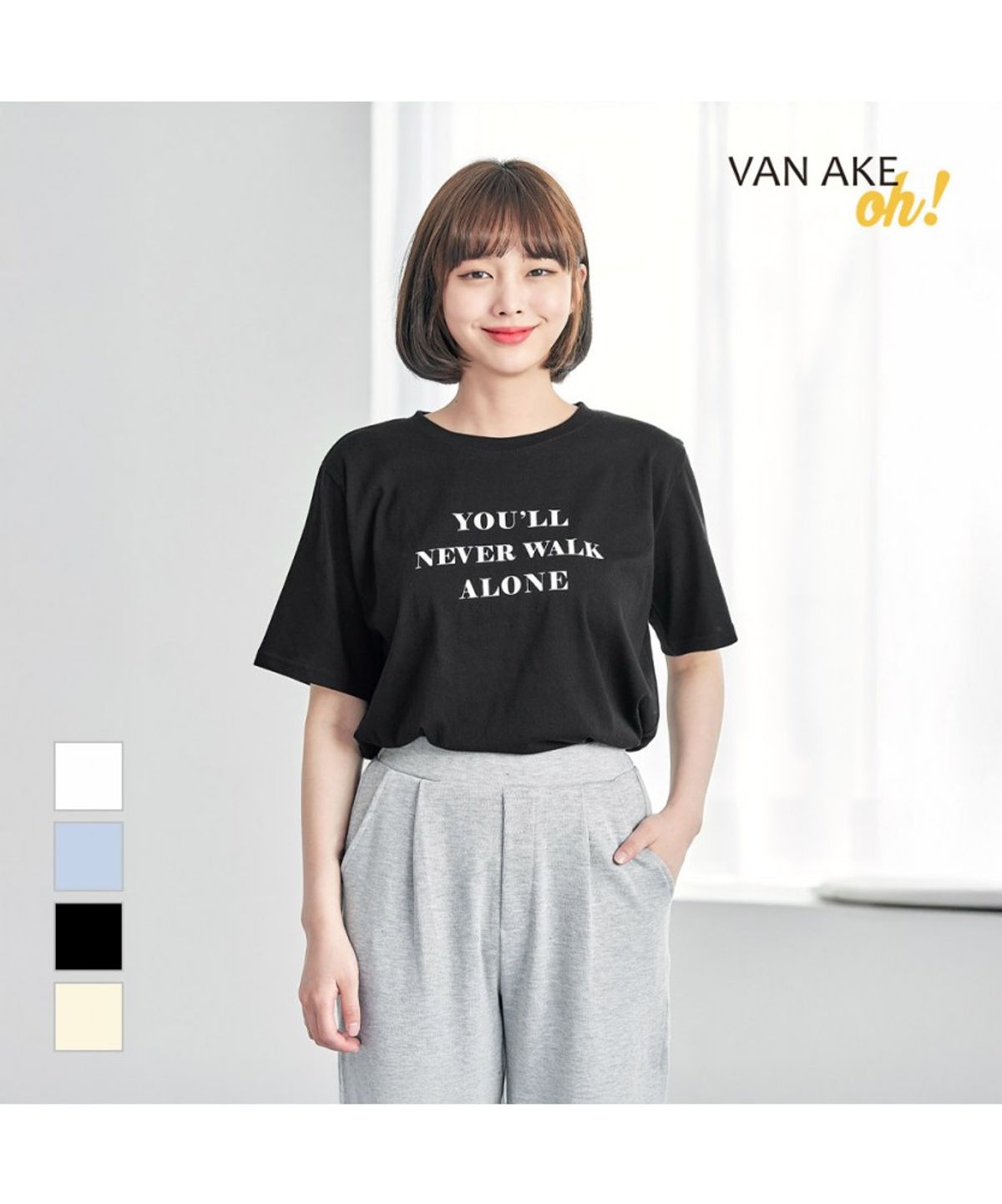 반에이크(VANAKE) 네빌 반팔 티셔츠_OB14TSME17Z