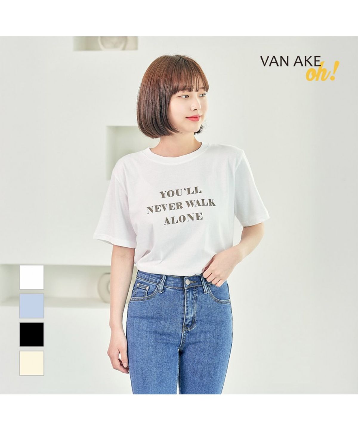 반에이크(VANAKE) 네빌 반팔 티셔츠_OB14TSME17Z