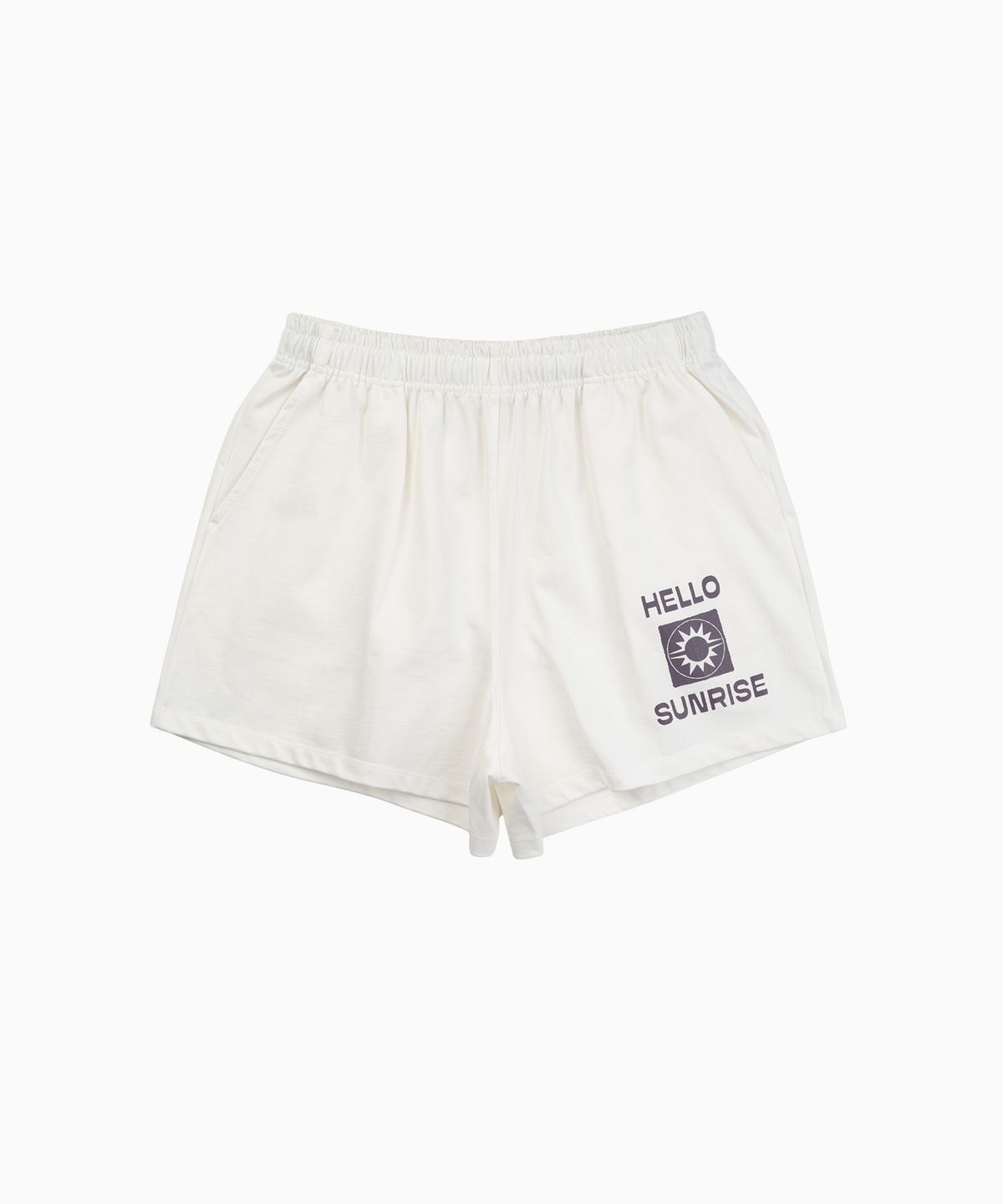 헬로 선라이즈(HELLO SUNRISE) HS Gym Shorts(W)_White