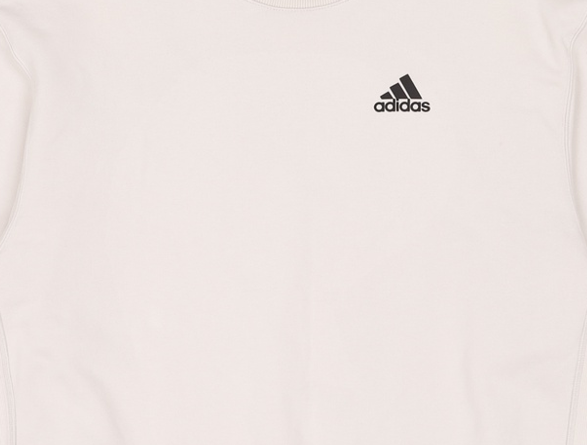 아디다스(ADIDAS) 로고 스웨트셔츠 - 라이트 그레이 / H37068 L