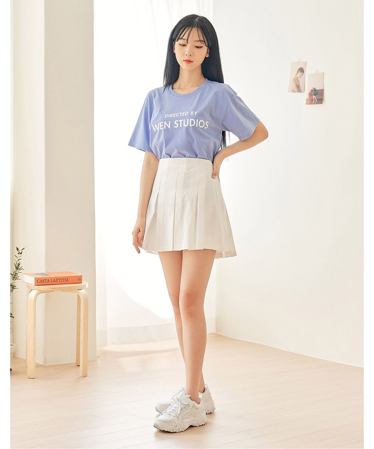 반에이크(VANAKE) 노카 플리츠 미니 스커트_OB15SKME02Z