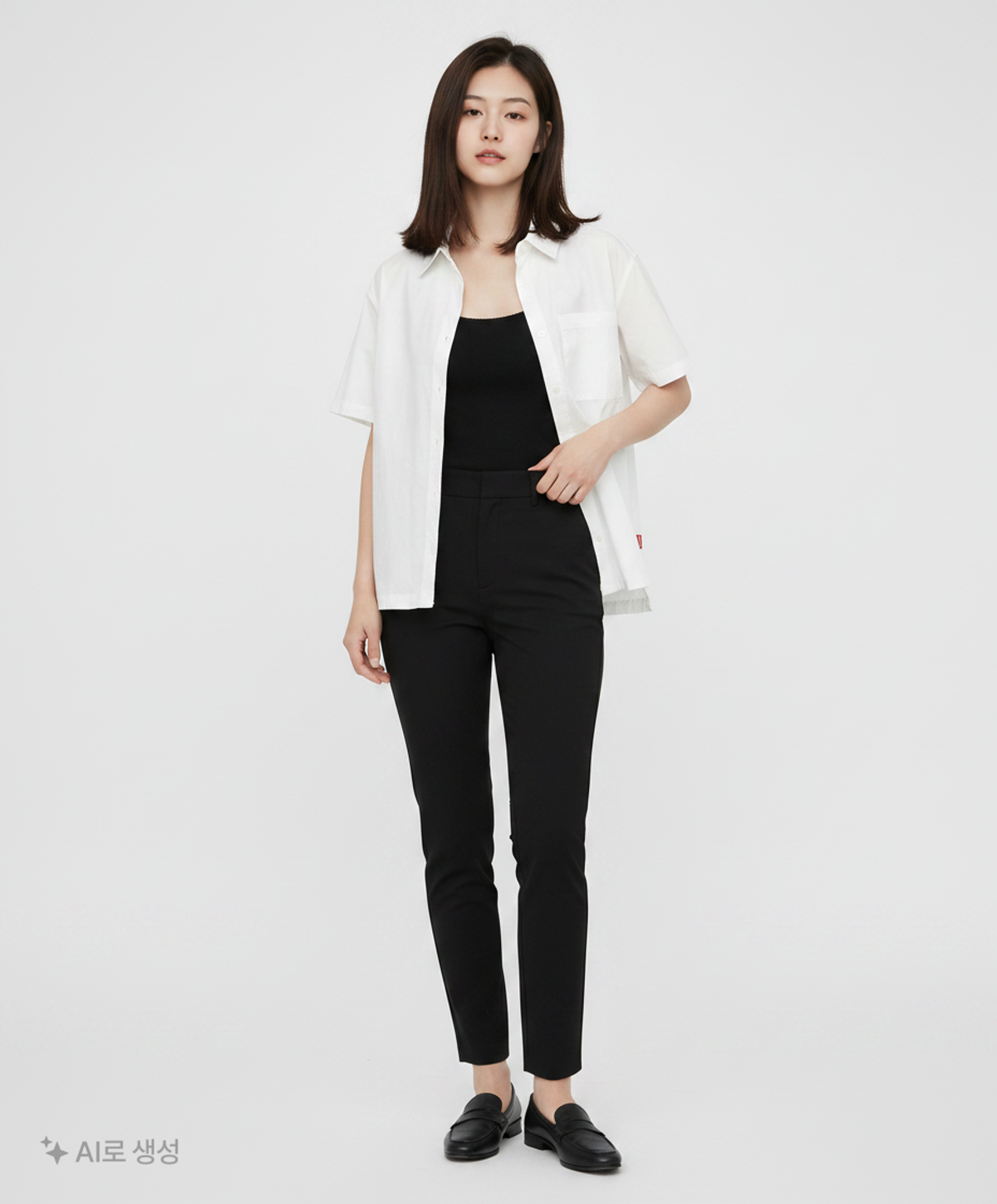 꼬모니노즈(COMONINOZ) 베이직 셔츠 W BASIC SHIRT FREE